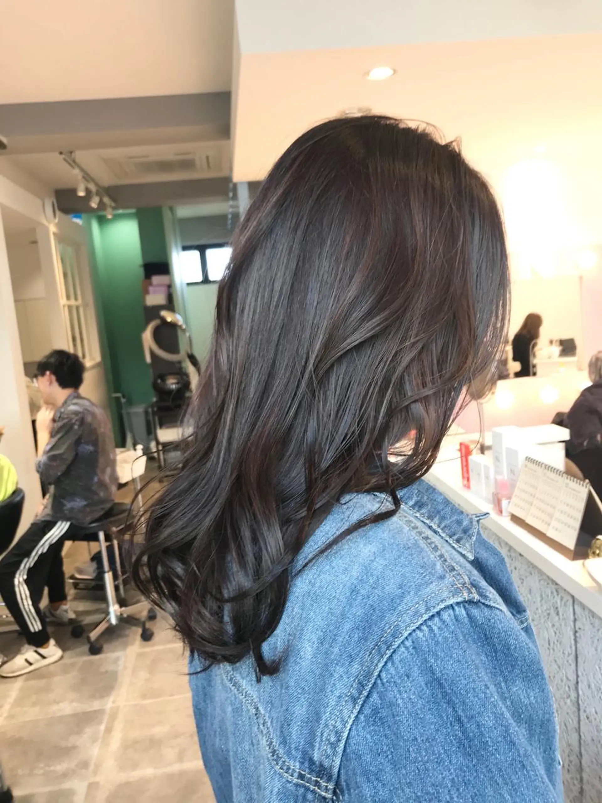 セミロング アッシュ 所渉/韓国レイヤー /ウルフカットのヘアスタイル