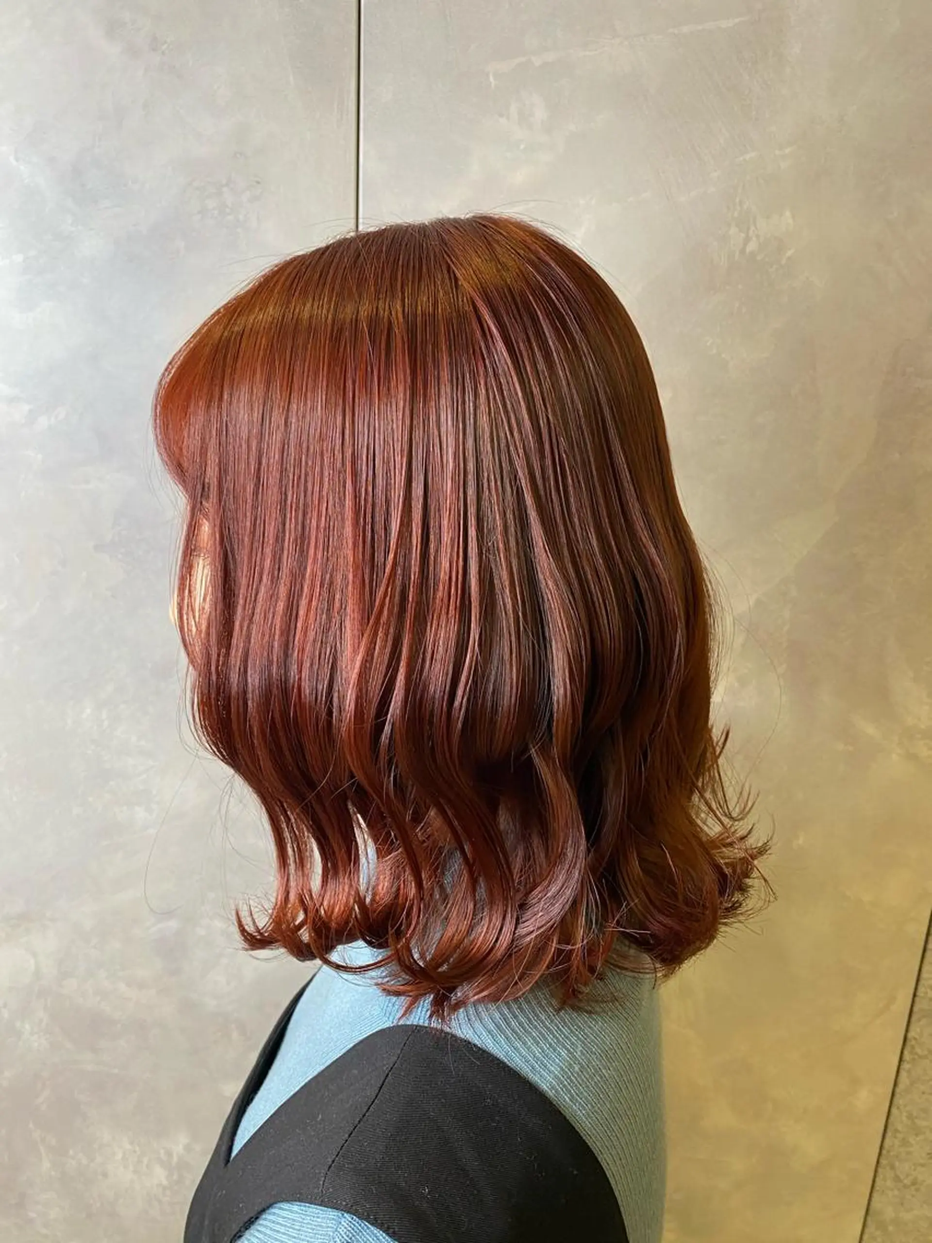 ミディアム カット ヘアカラー トリートメント 👾徐 涛👾のヘアスタイル