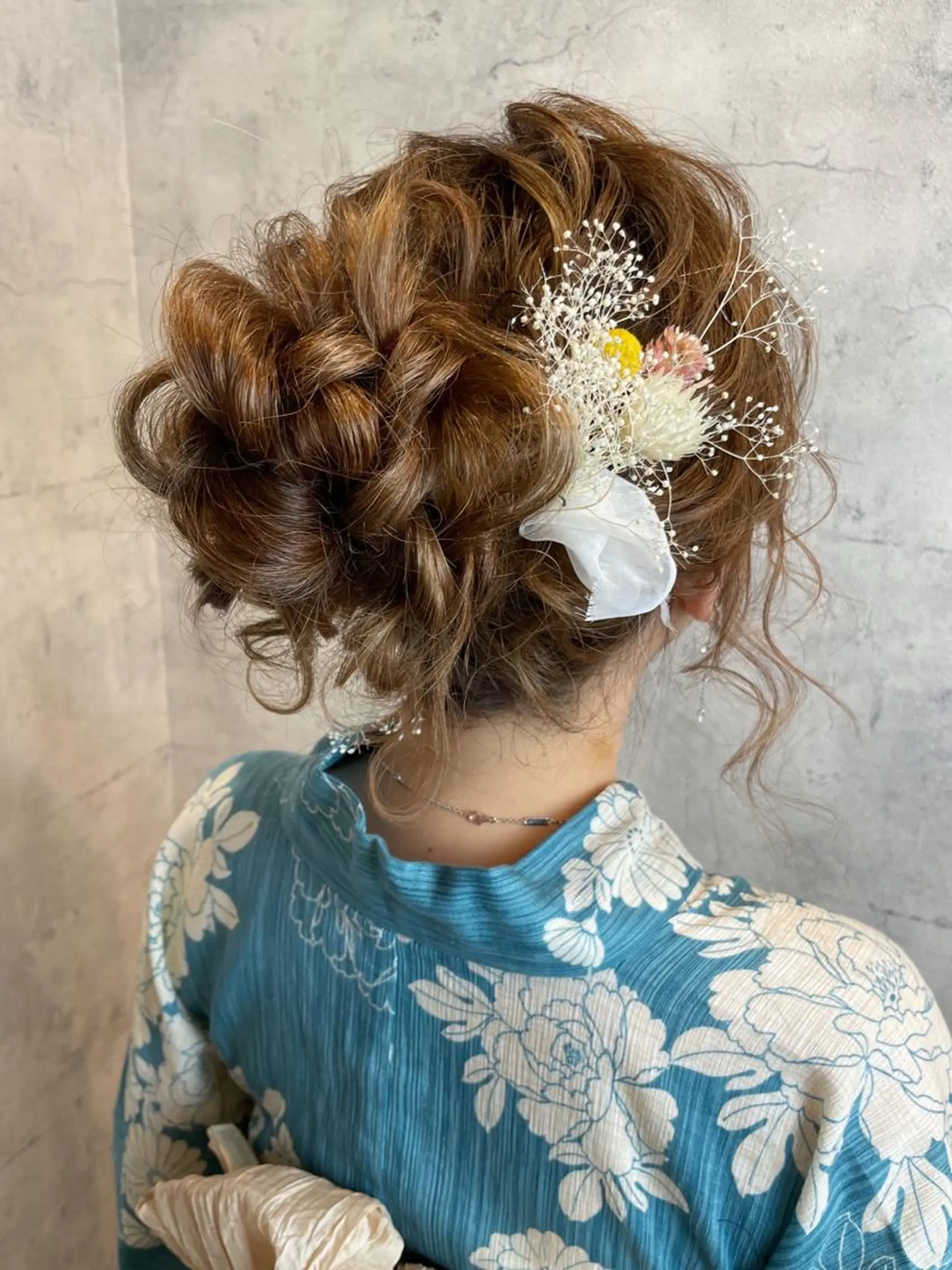 セミロング ヘアアレンジ ヘアセット 【カメレオン】 上村 祥子のヘアスタイル