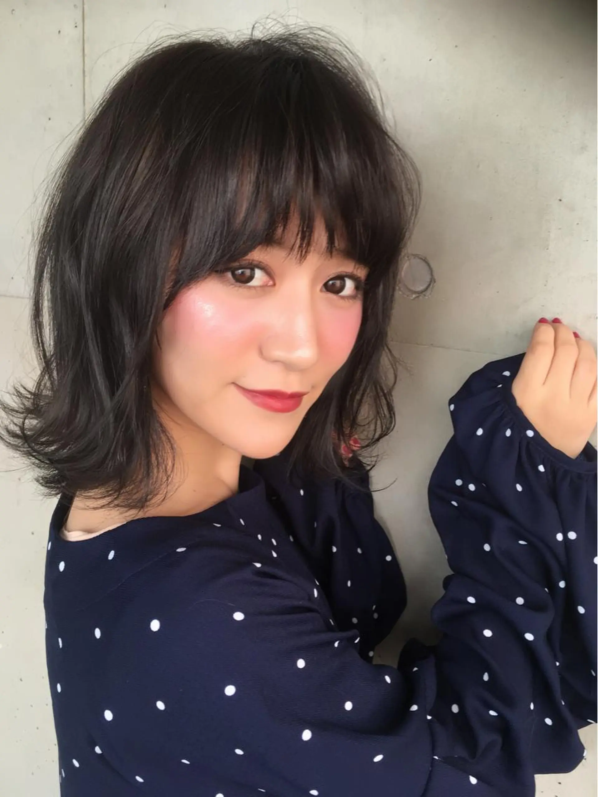 ミディアム カラー イルミナカラー Lumderica(ラムデリカ)所属・横浜/元町/石川町 ラムデリカYUKAのヘアスタイル