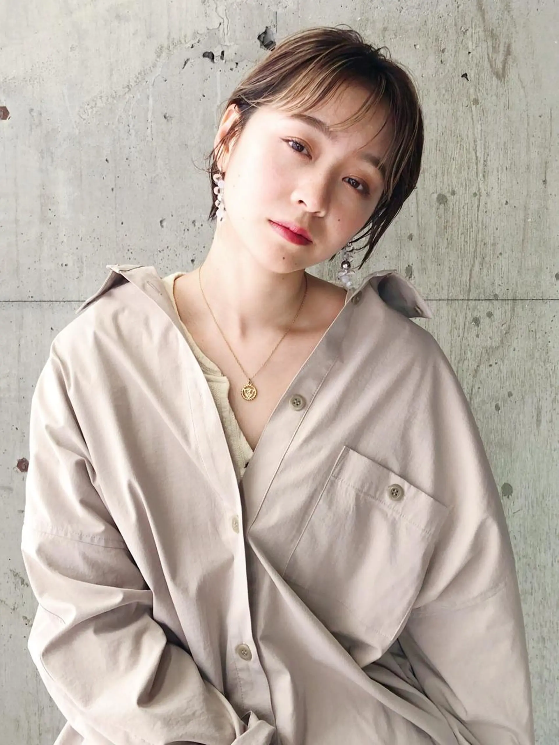 ショート ハイライト 💖透明感カラー HAYATO💖のヘアスタイル
