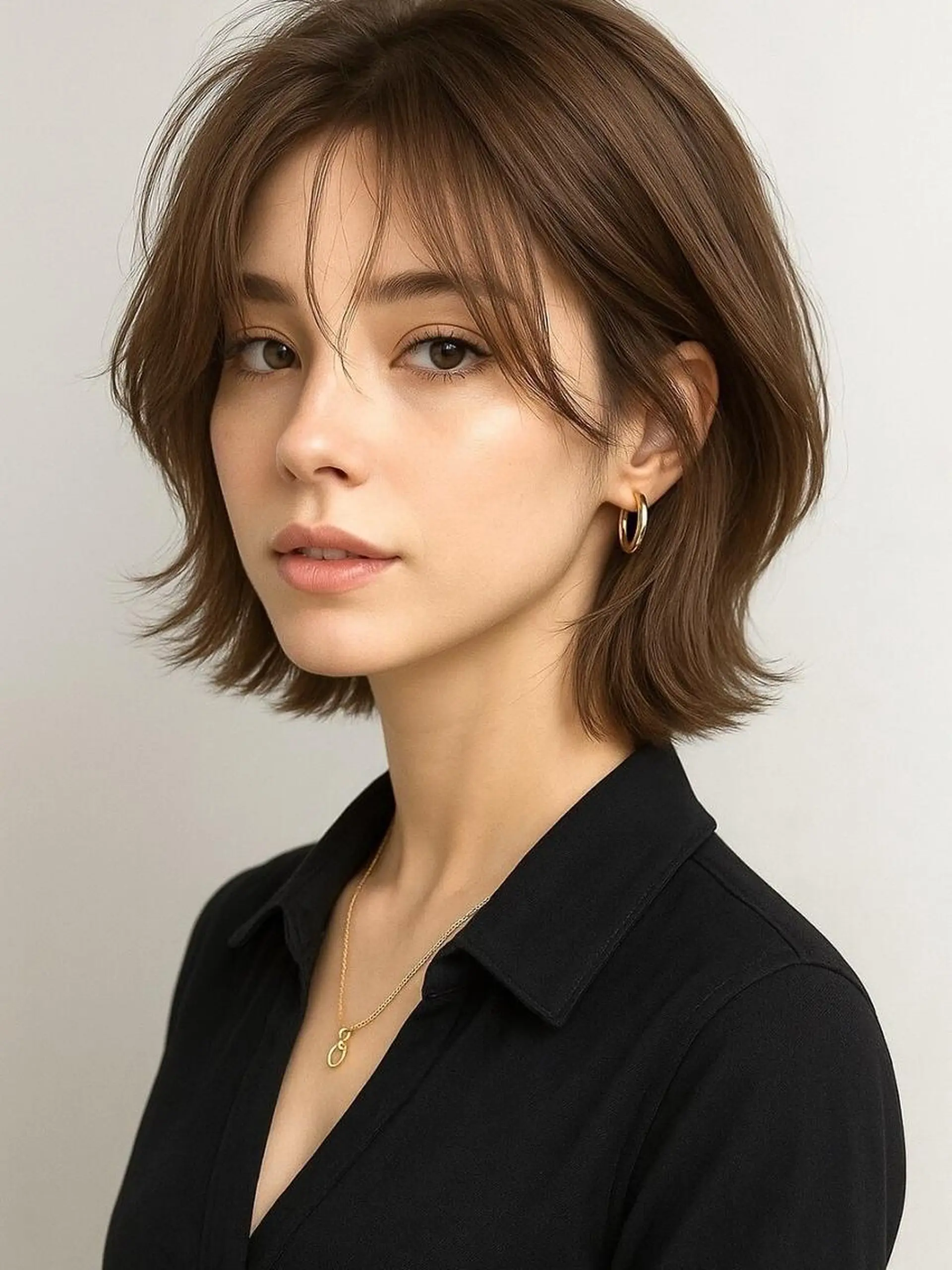 カラー ショート 骨格補正似合わせ カット阿部建のヘアスタイル
