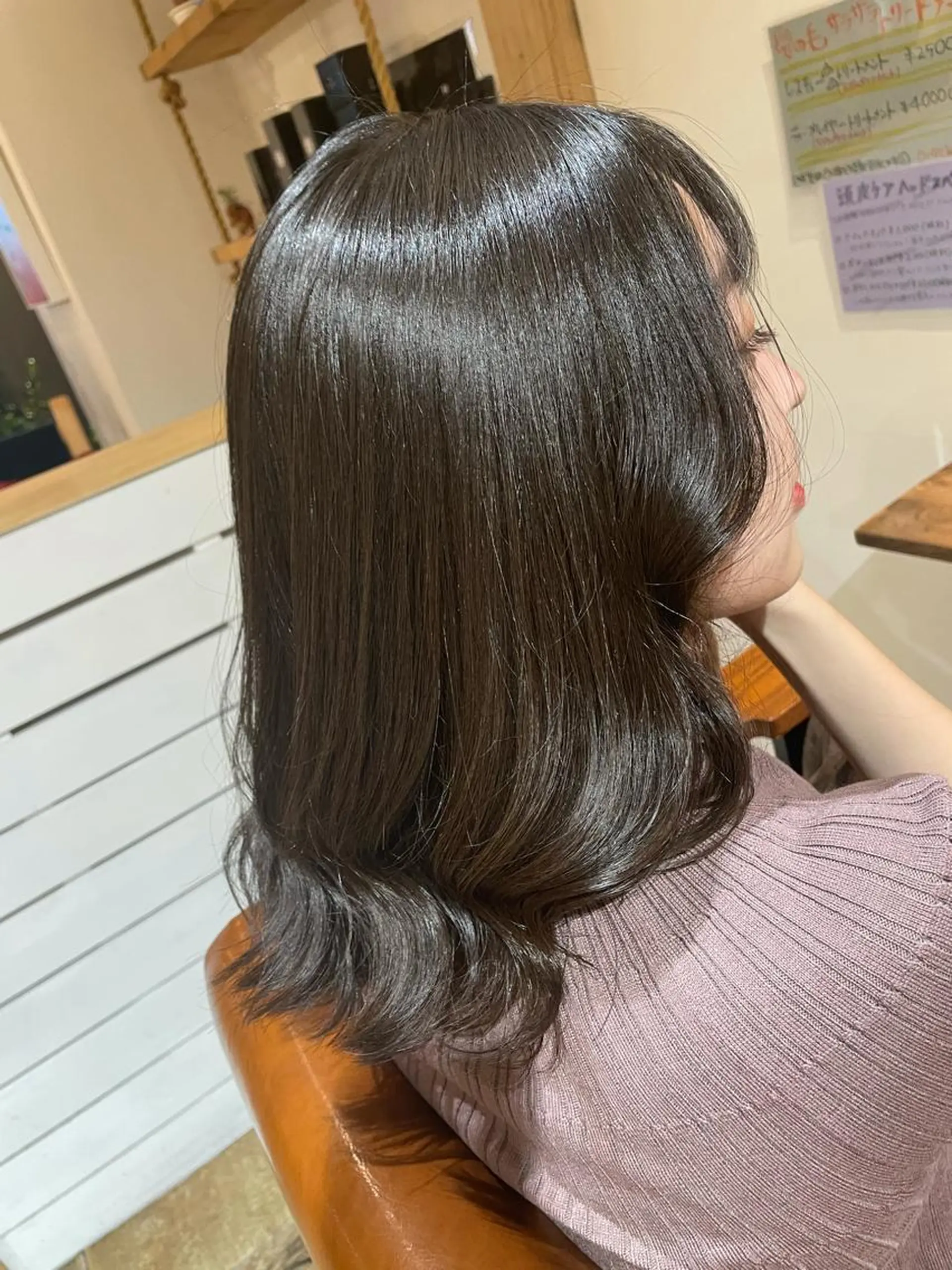 ミディアム 渋谷 ミモザワークス タニグチヨシユキのヘアスタイル