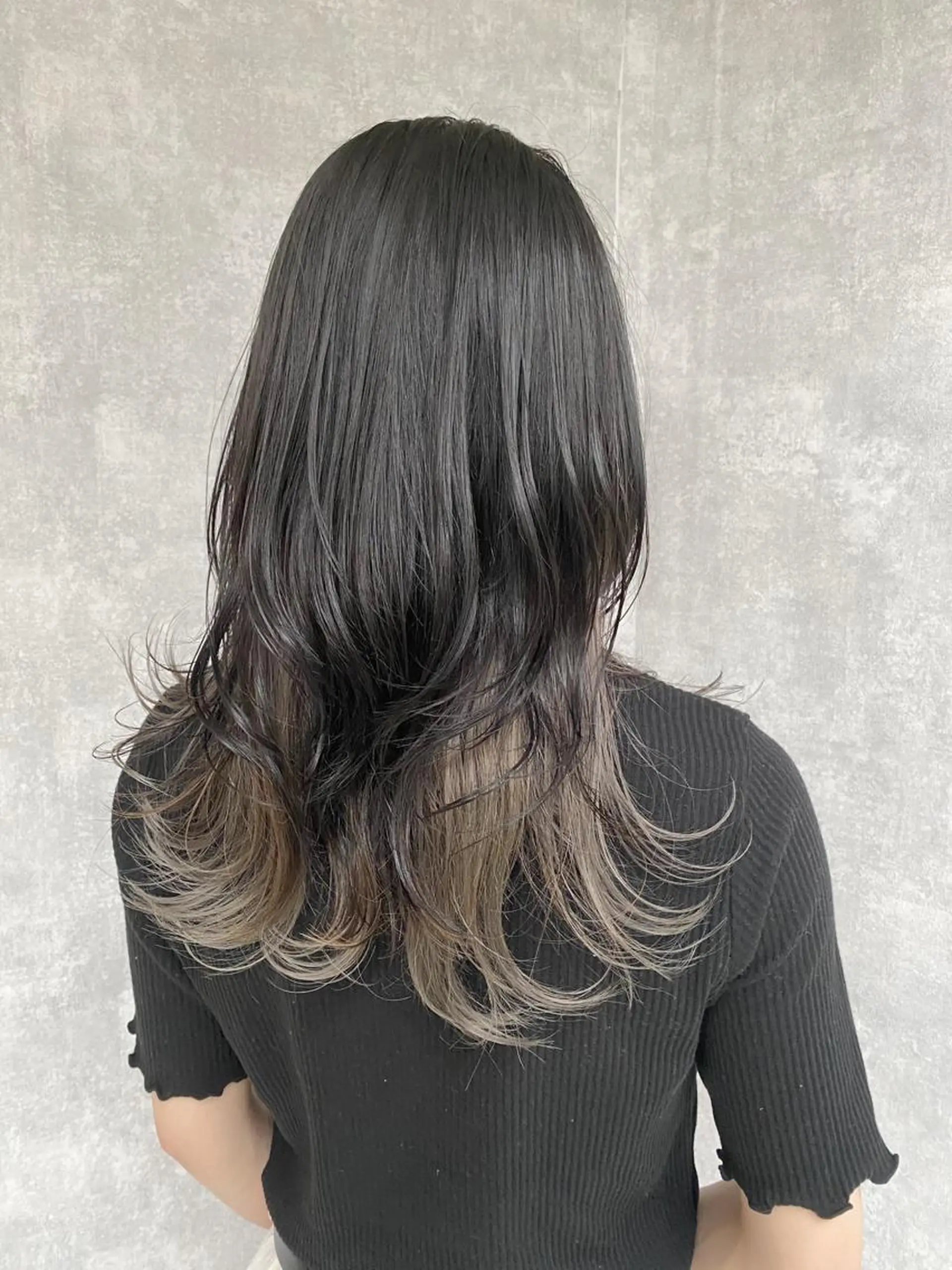 セミロング カラー ヘアカラー トリートメント 入江 允のヘアスタイル
