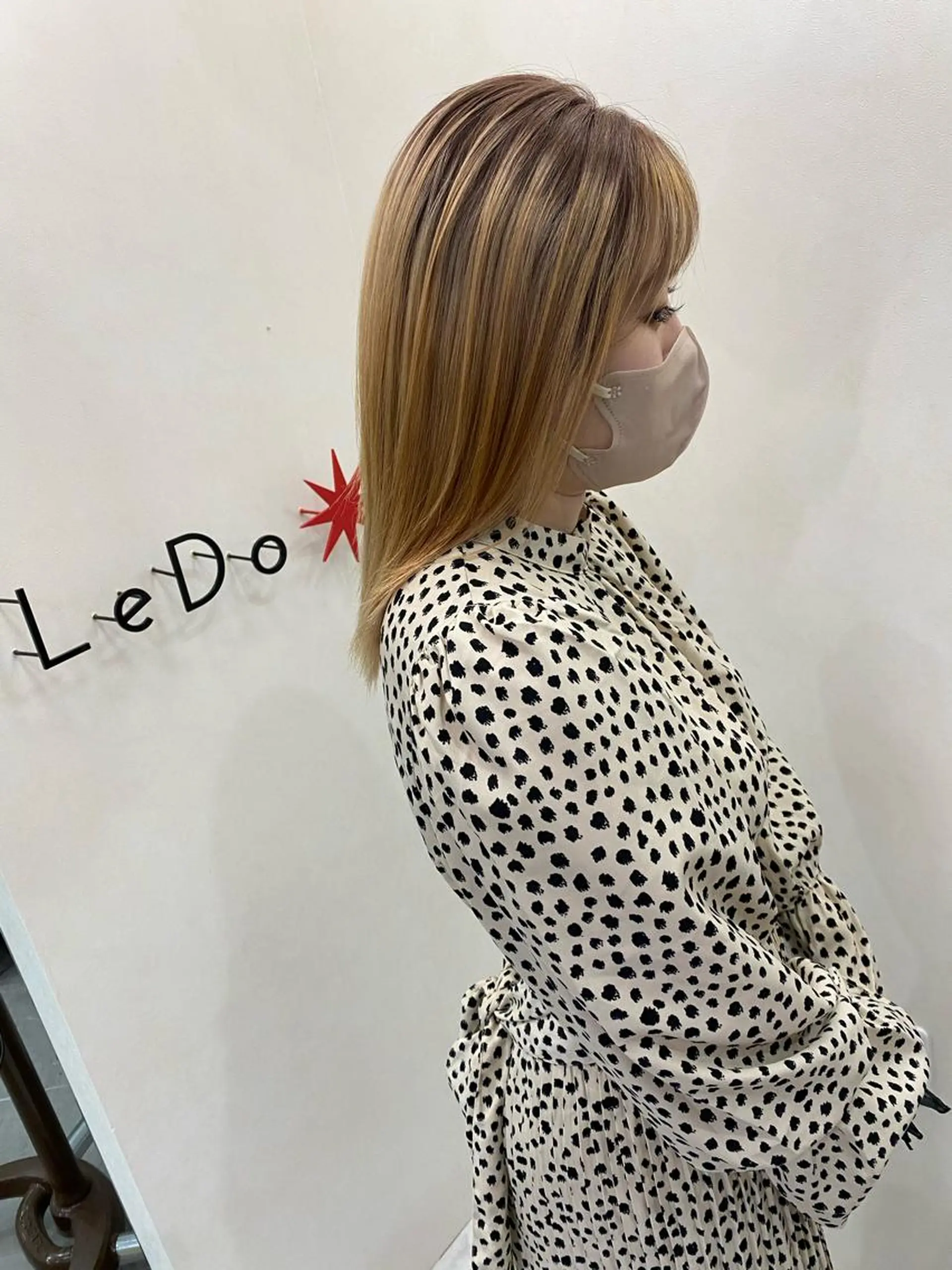 ロング カラー 縮毛矯正 宇佐美 柊のヘアスタイル