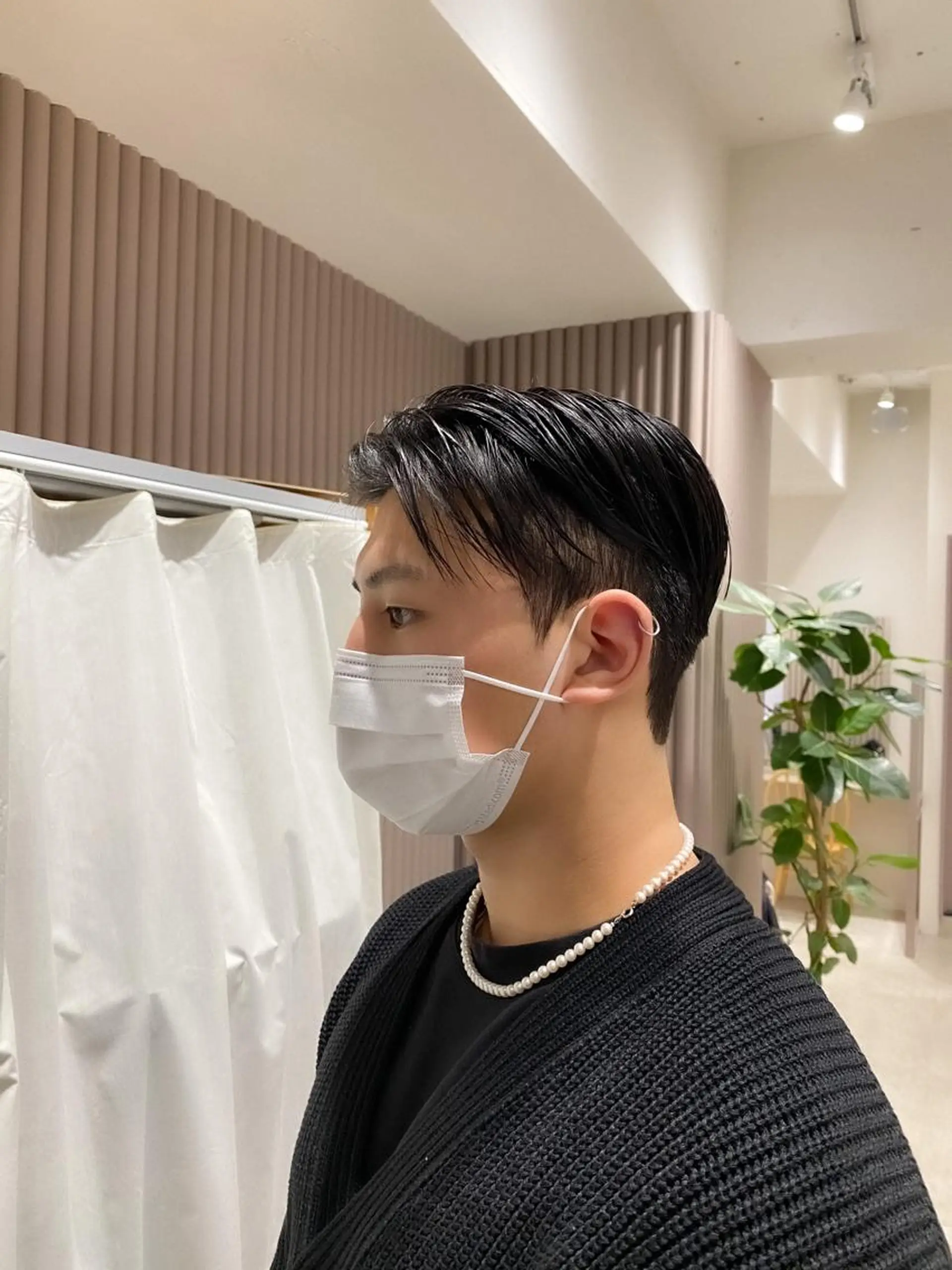 ショート パーマ メンズ ダウンパーマ メンズパーマ カット パーマ トリートメント ヘッドスパ ヘアセット 韓国メンズヘア専門 RYO 表参道/原宿のヘアスタイル
