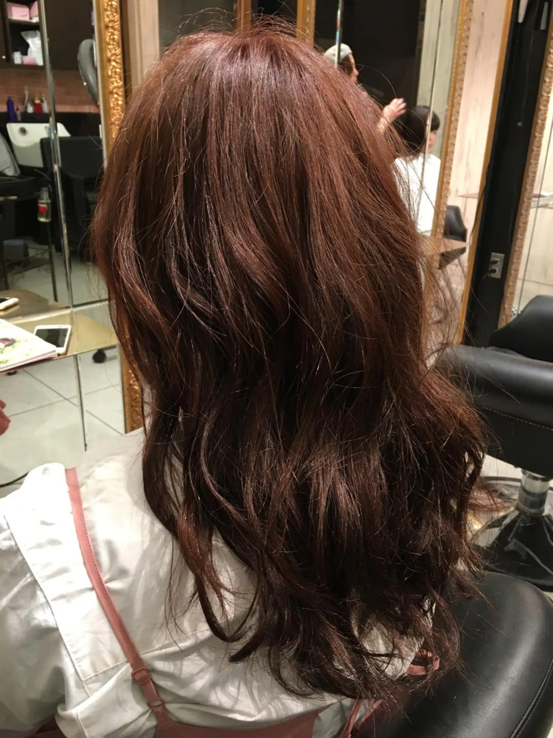 ロング カラー アッシュ ピンクカラー ピンクアッシュ FENICE onthe beach所属・永井大樹✨ 透明感カラー✨のヘアスタイル