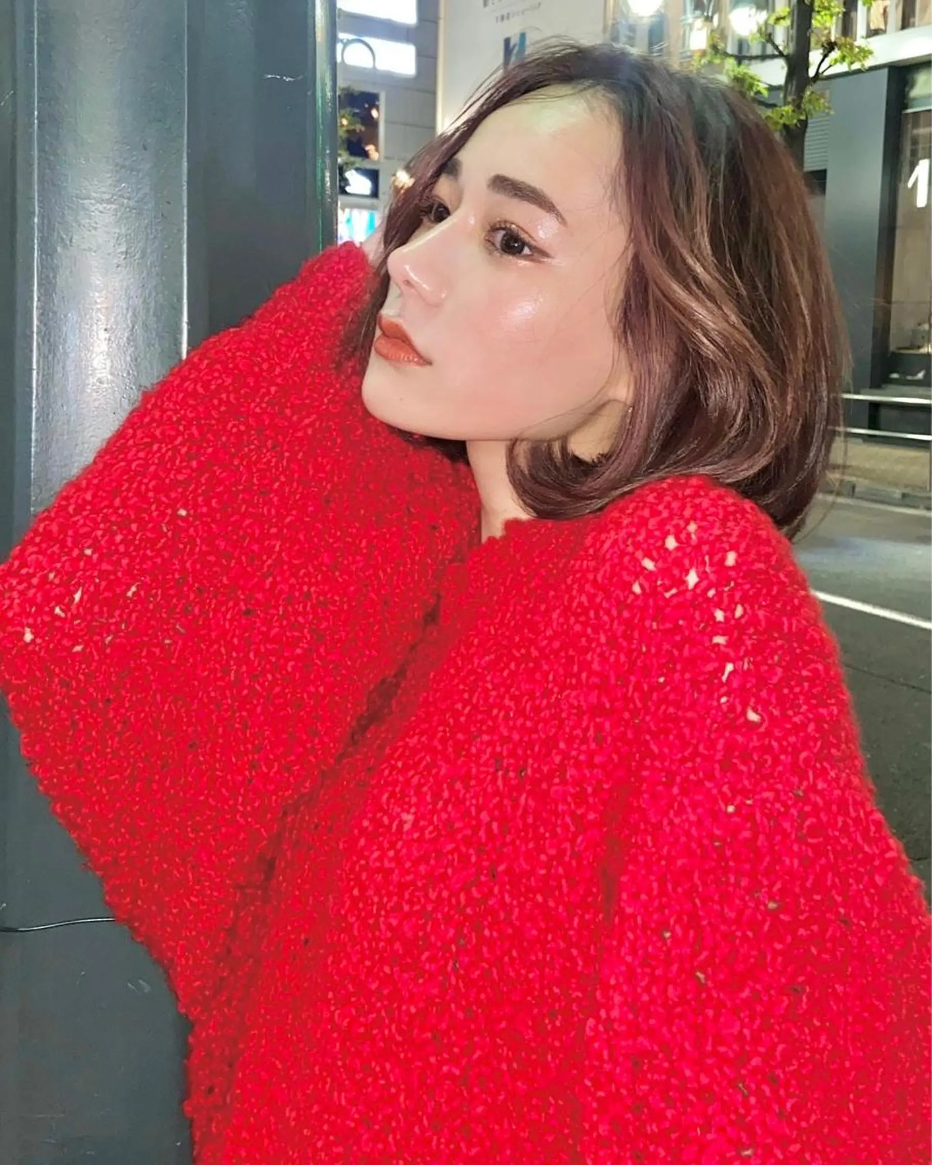 ミディアム カラー シバタ ショウゴのヘアスタイル