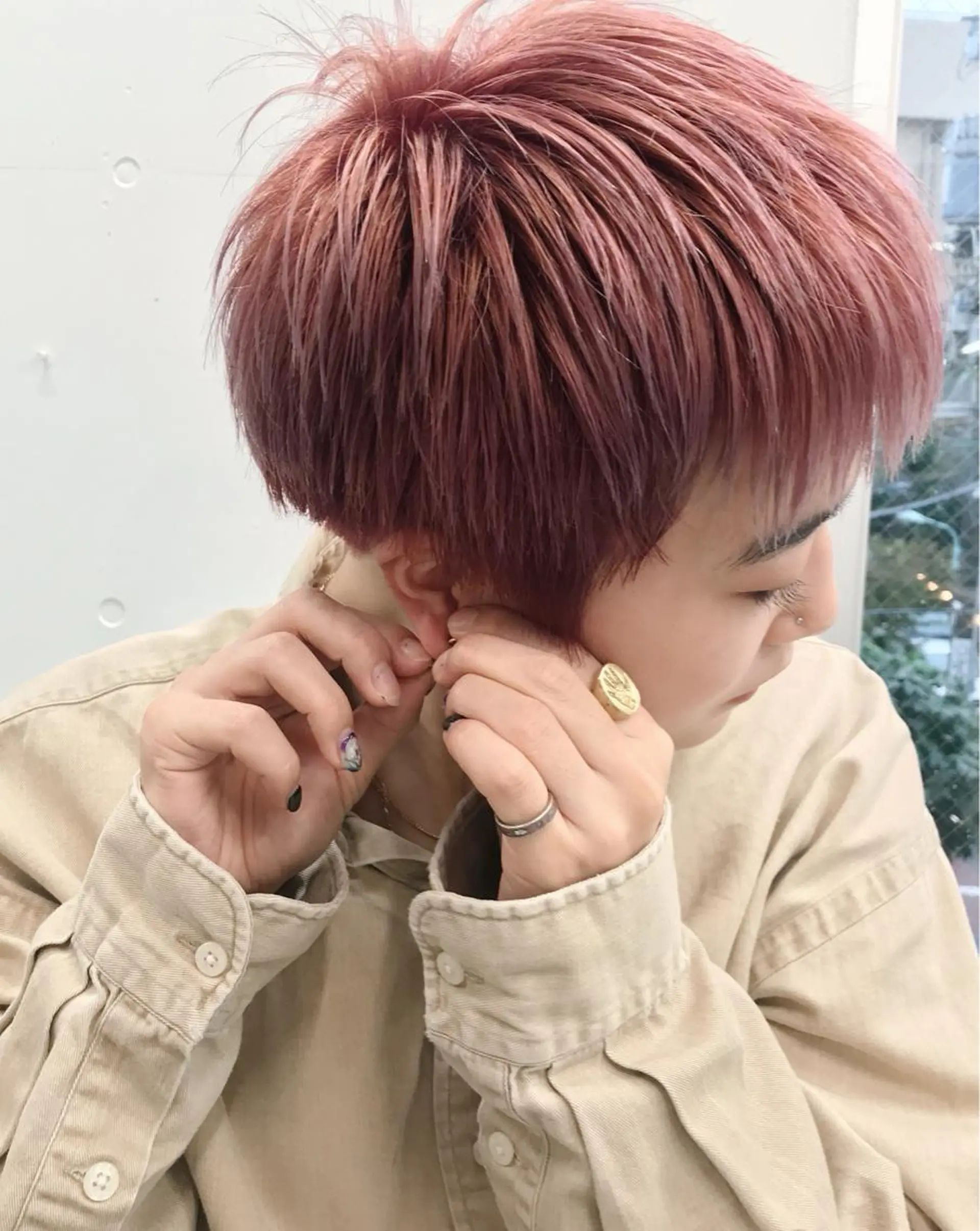 ショート カラー fifth所属・センターパート／マッ シュ／パーマ　あさみのヘアスタイル