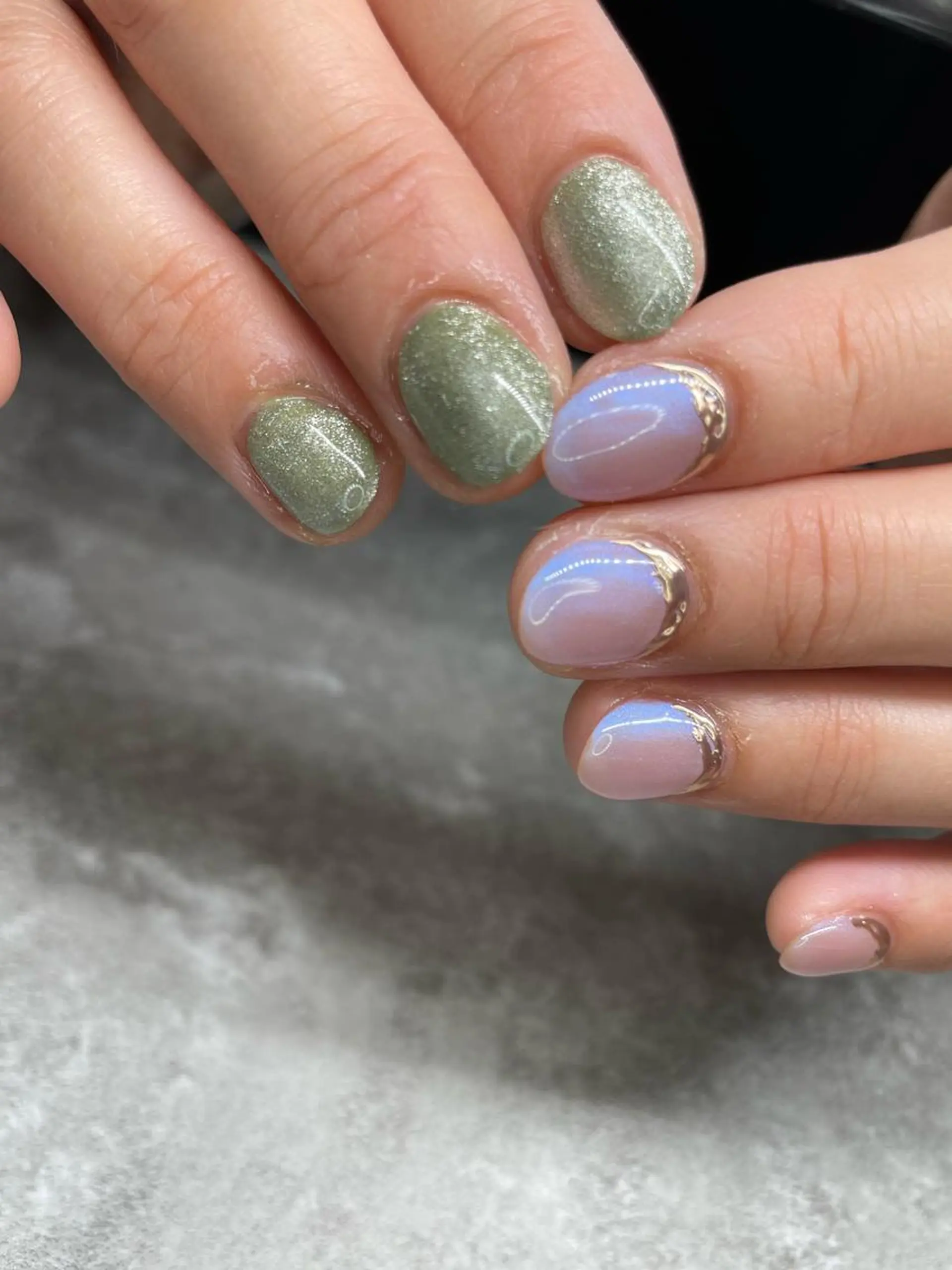 ネイル アートネイル マグネットネイル ミラーネイル Y's nailのネイルデザイン