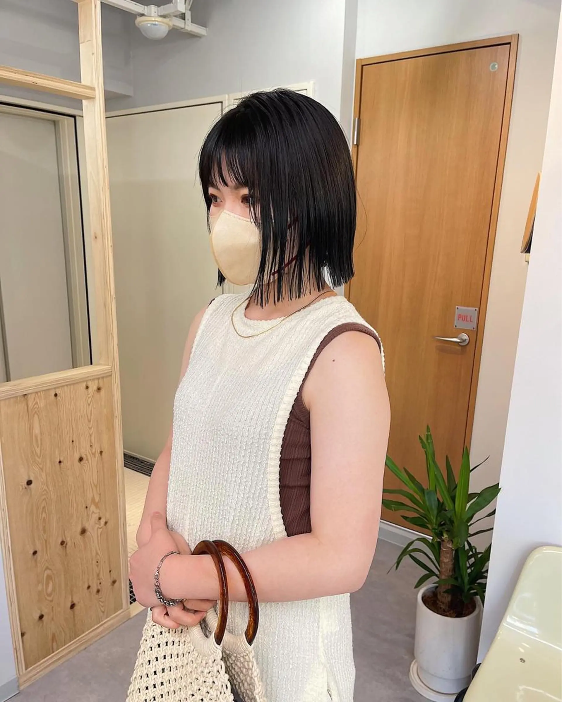 ショート カラー オリーブカラー ボブ カット ヘアカラー トリートメント 丁寧なカウンセリング 🌿KENTA🌿のヘアスタイル