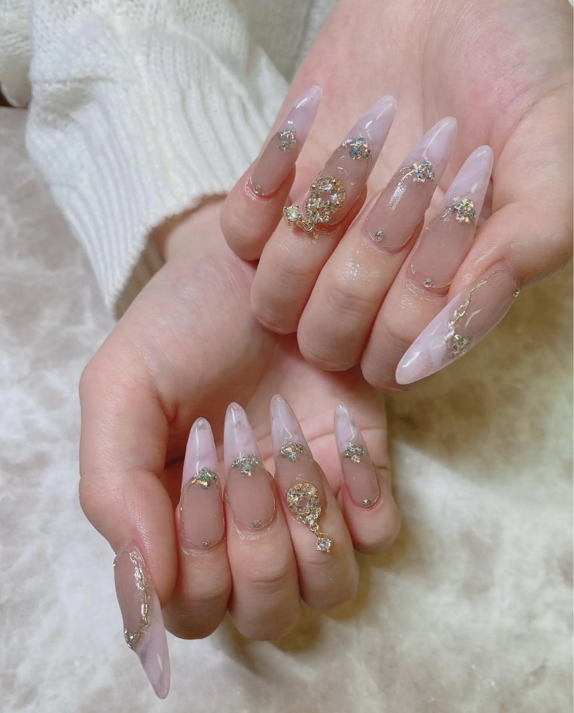 ロング ハンドネイル JNA認定講師🌸 RIEのネイルデザイン