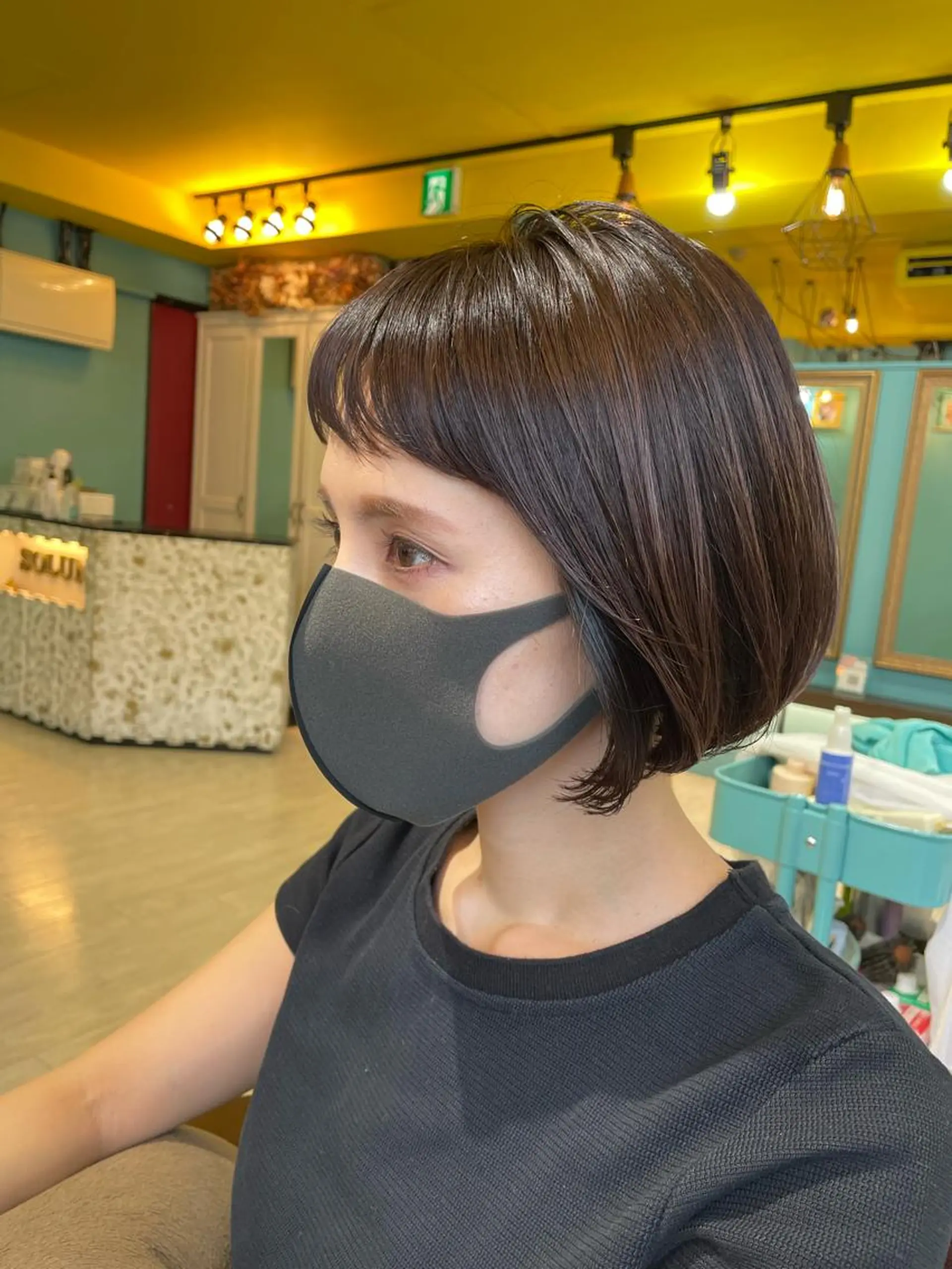 ショート アッシュ アッシュグレー アッシュグレージュ カット ヘアカラー トリートメント Share  Salon  Reco【GARDEN】所属・末石 智のヘアスタイル