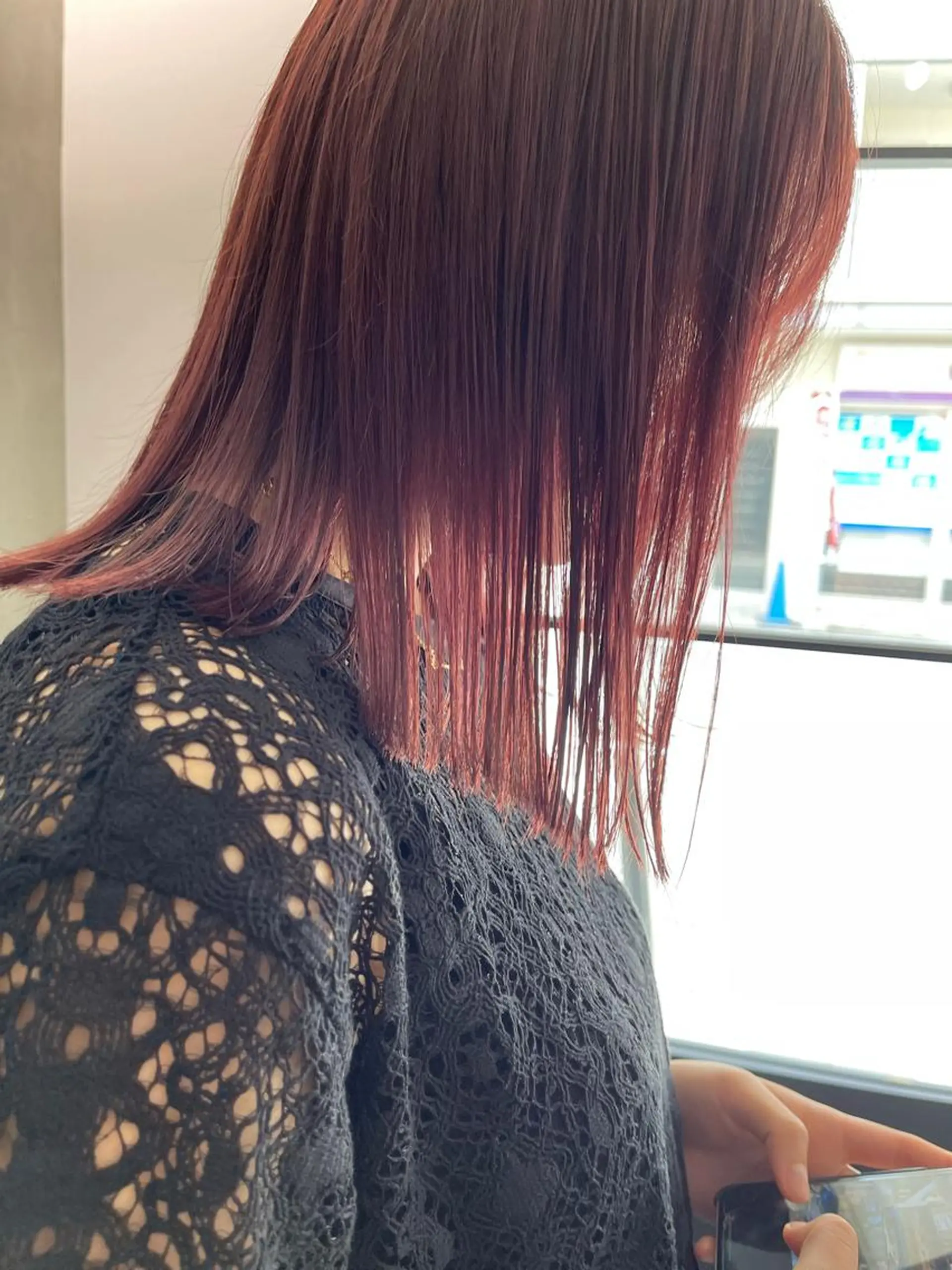 ミディアム カラー ピンクカラー ハイトーンカラー RYUのヘアスタイル