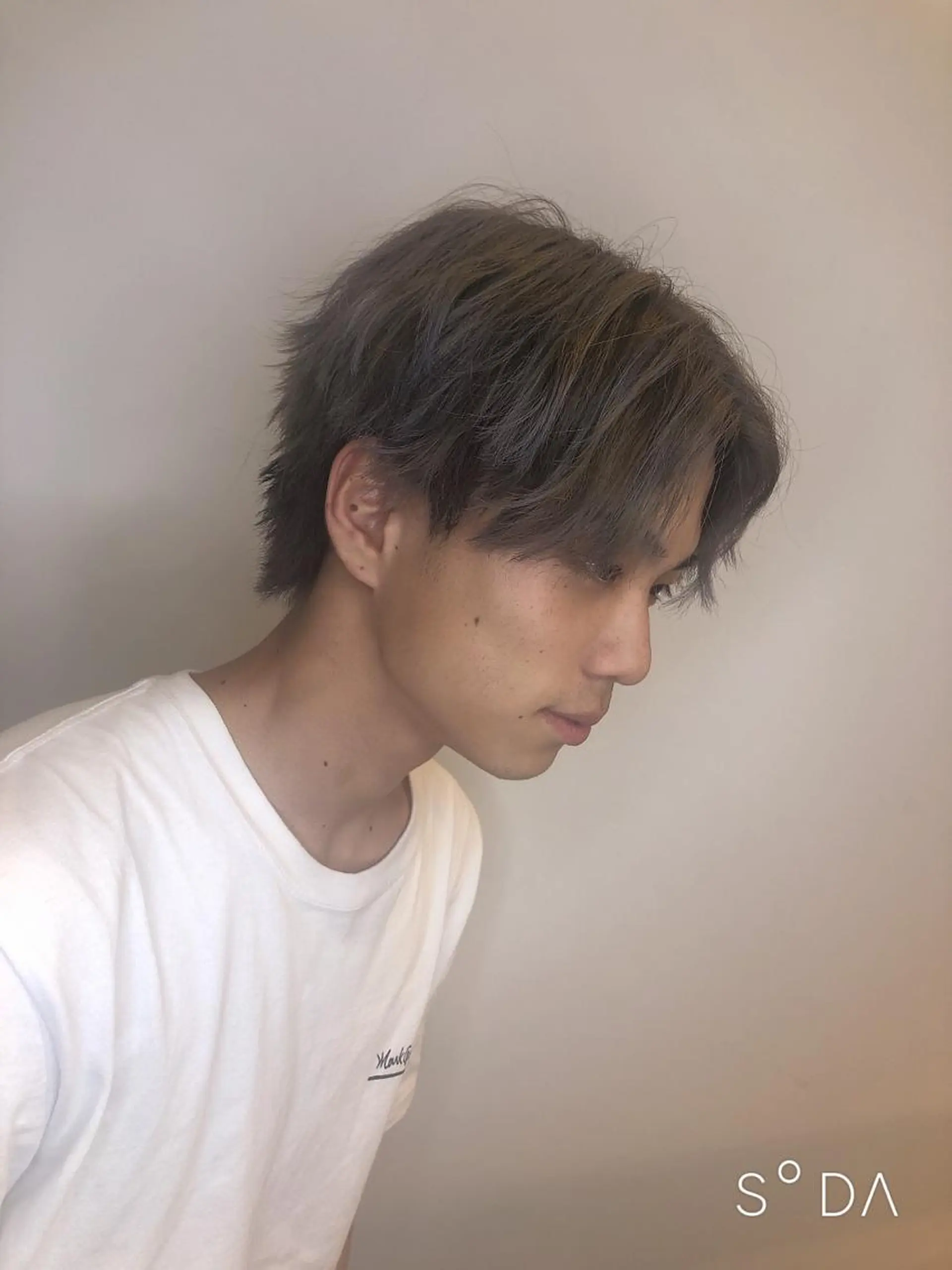 カラー メンズ グレージュ 艶髪／シールエクステ 🌻ノゾミ🌻のヘアスタイル