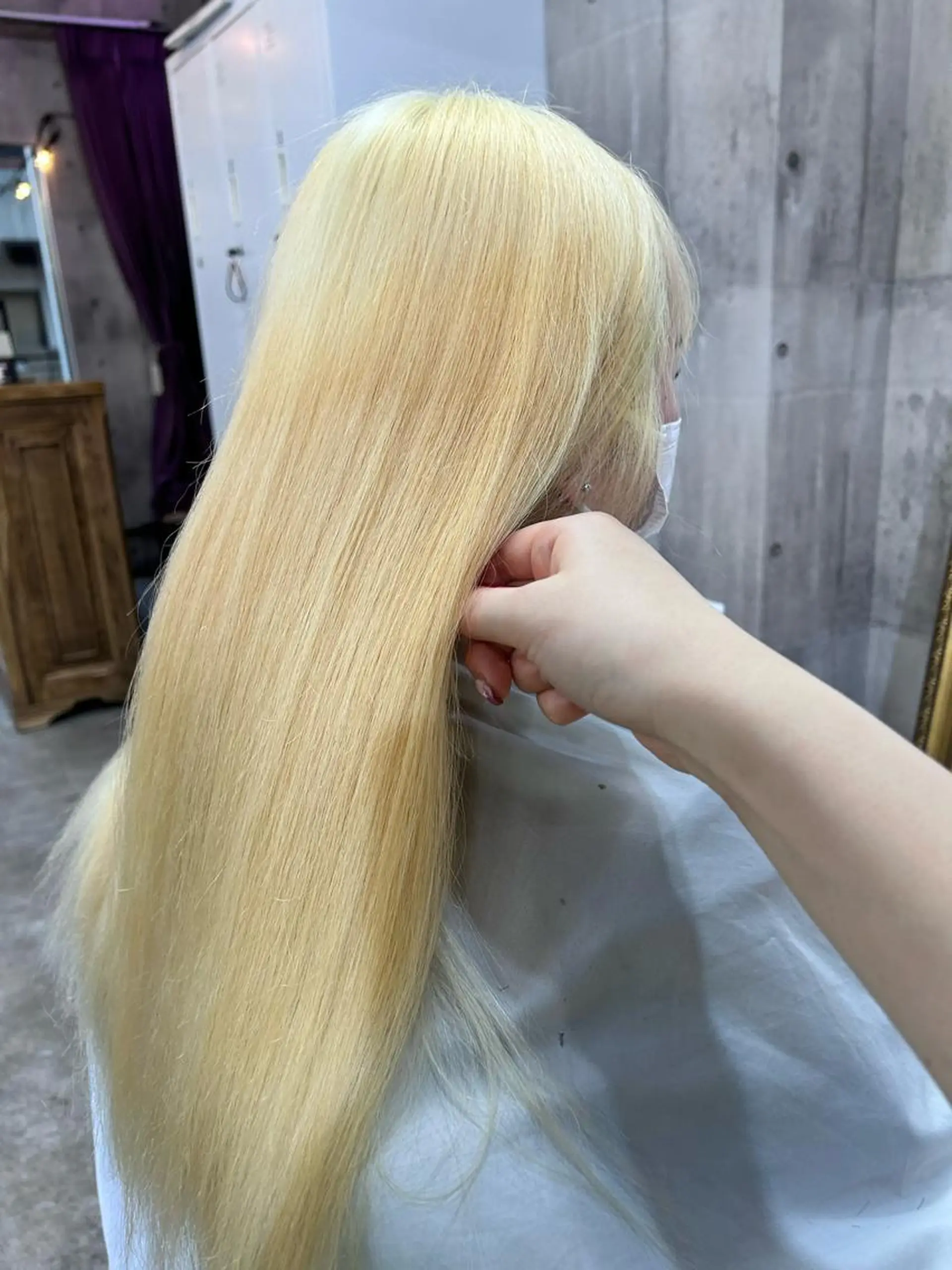 ロング カラー ブリーチ 抜きっぱなしブロンド ブロンド SHURI❤️‍🔥 中/韓mix ♡のヘアスタイル