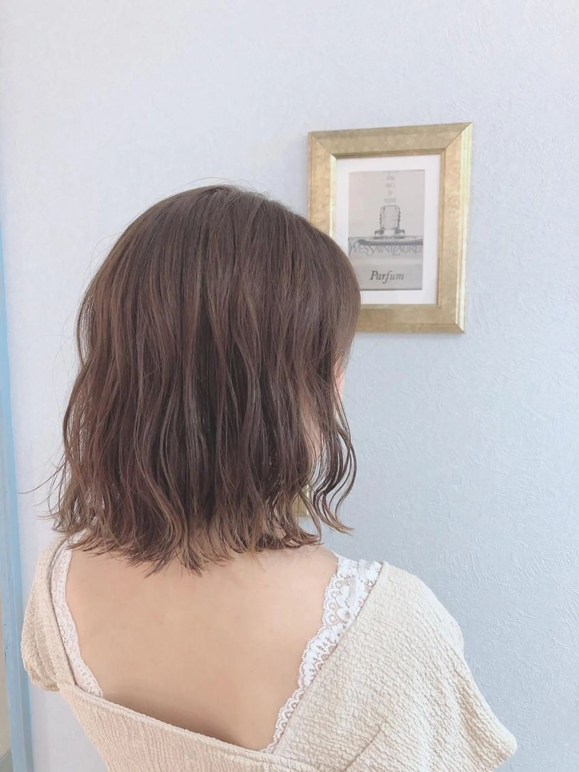 ミディアム カット ヘアカラー トリートメント 代表山口ひな 髪質改善のプロのヘアスタイル