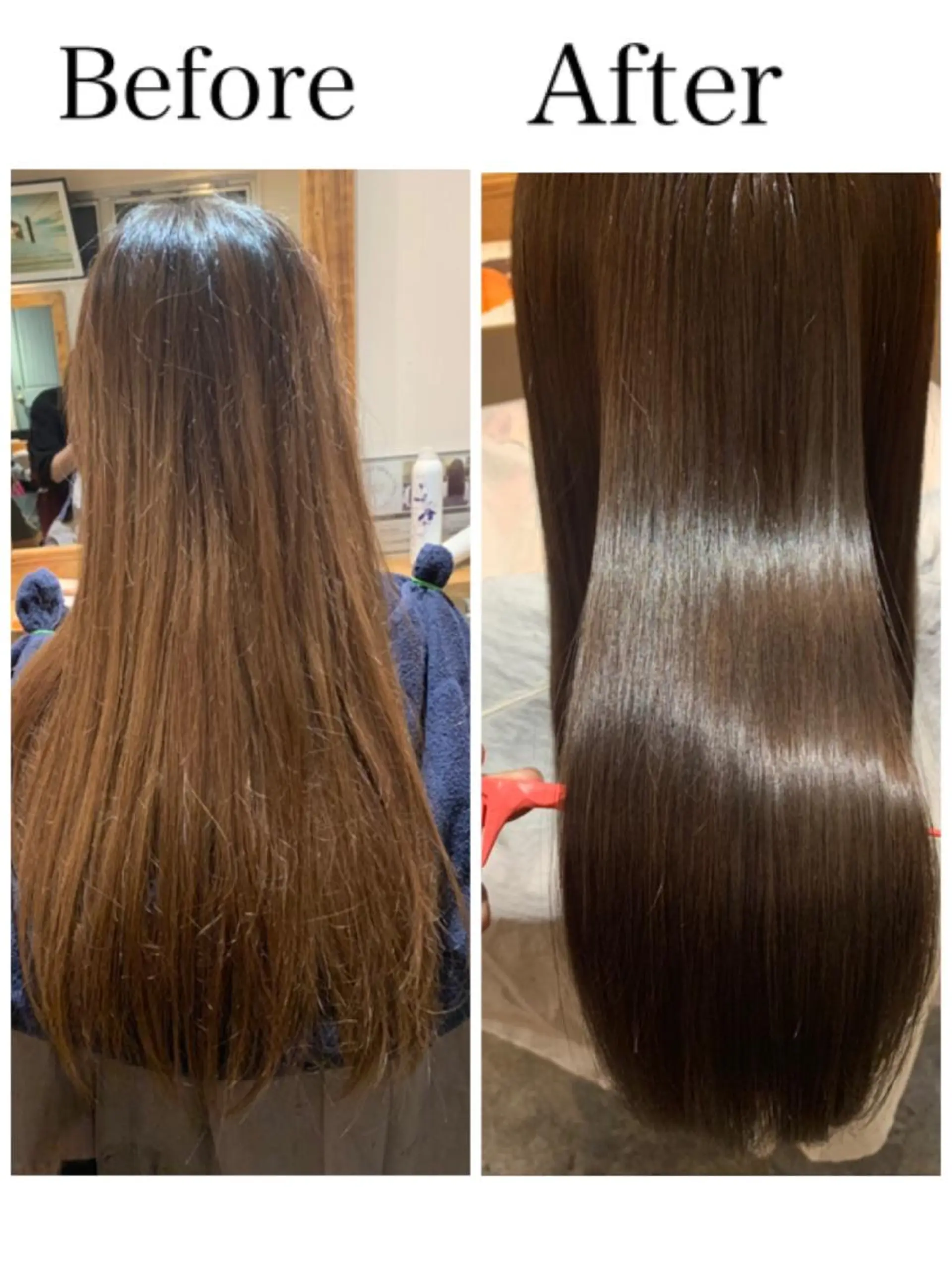 ロング カラー 髪質改善×矯正🫧 韓国ヘアasamiのヘアスタイル