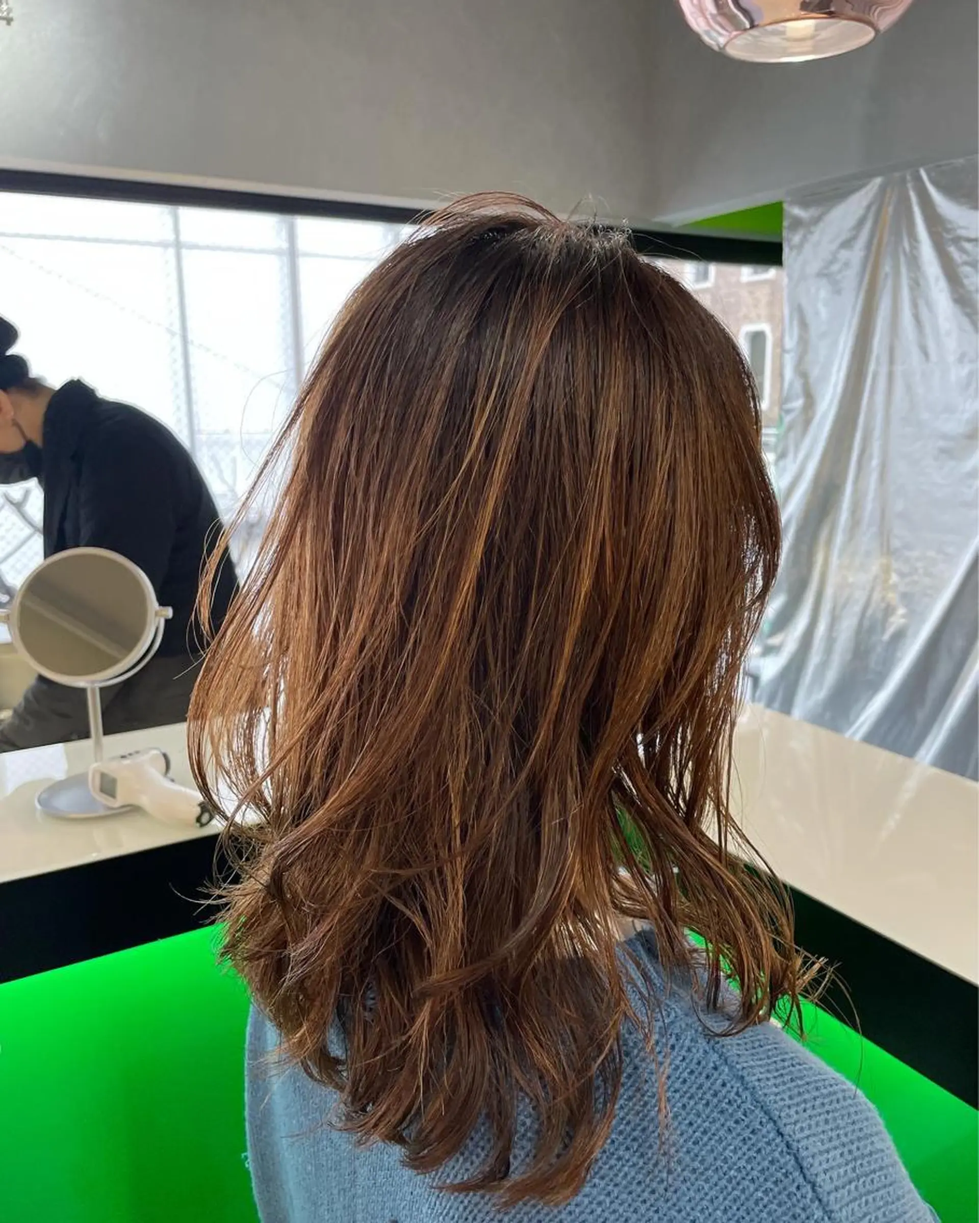 セミロング カット パーマ トリートメント TMJ所属・バズる韓国ヘア 🇰🇷溝邊　拓麿のヘアスタイル