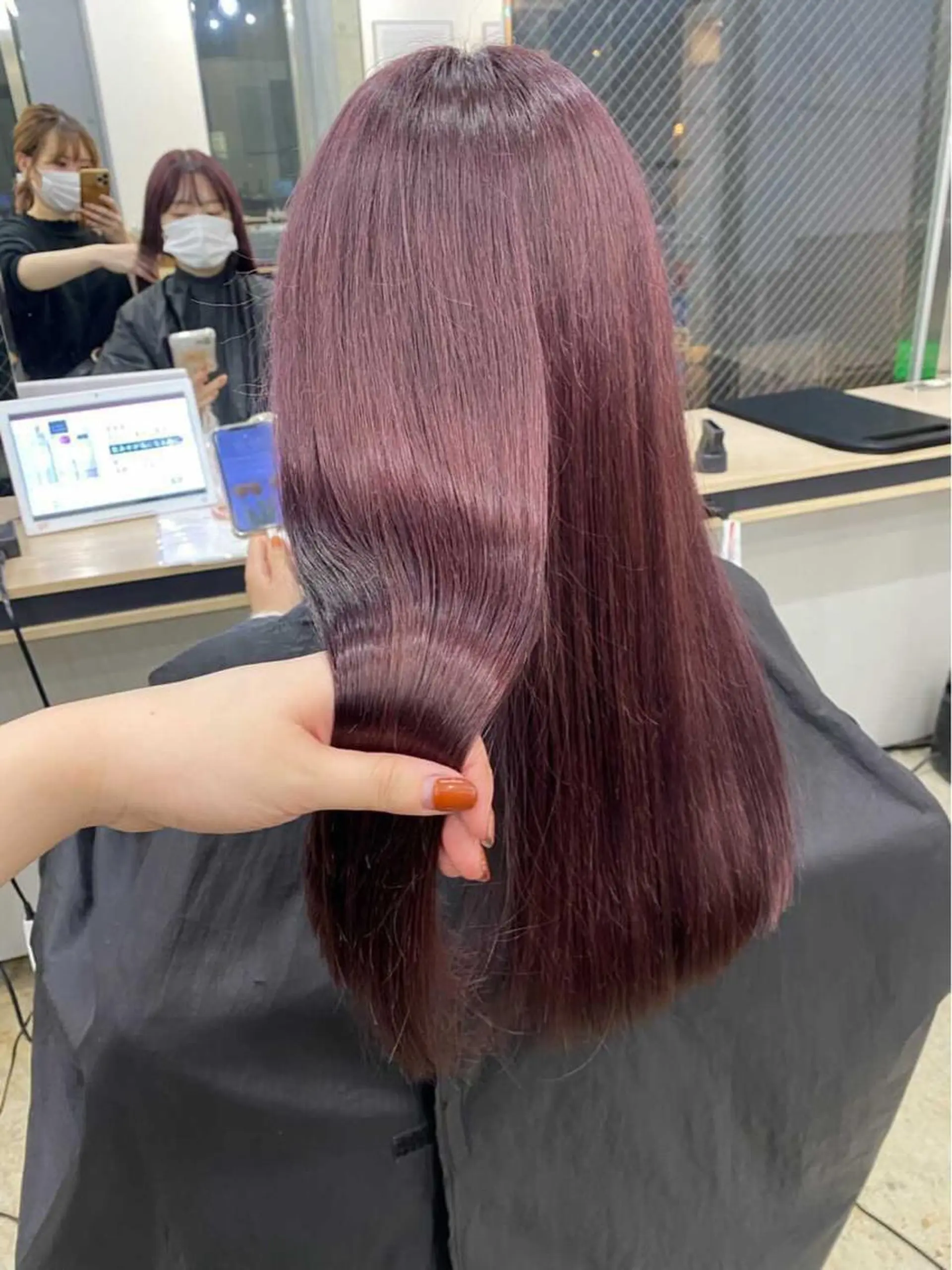 ロング カラー ヘアアレンジ トリートメント ♡韓国風ヘア 🐈♡MIHOのヘアスタイル
