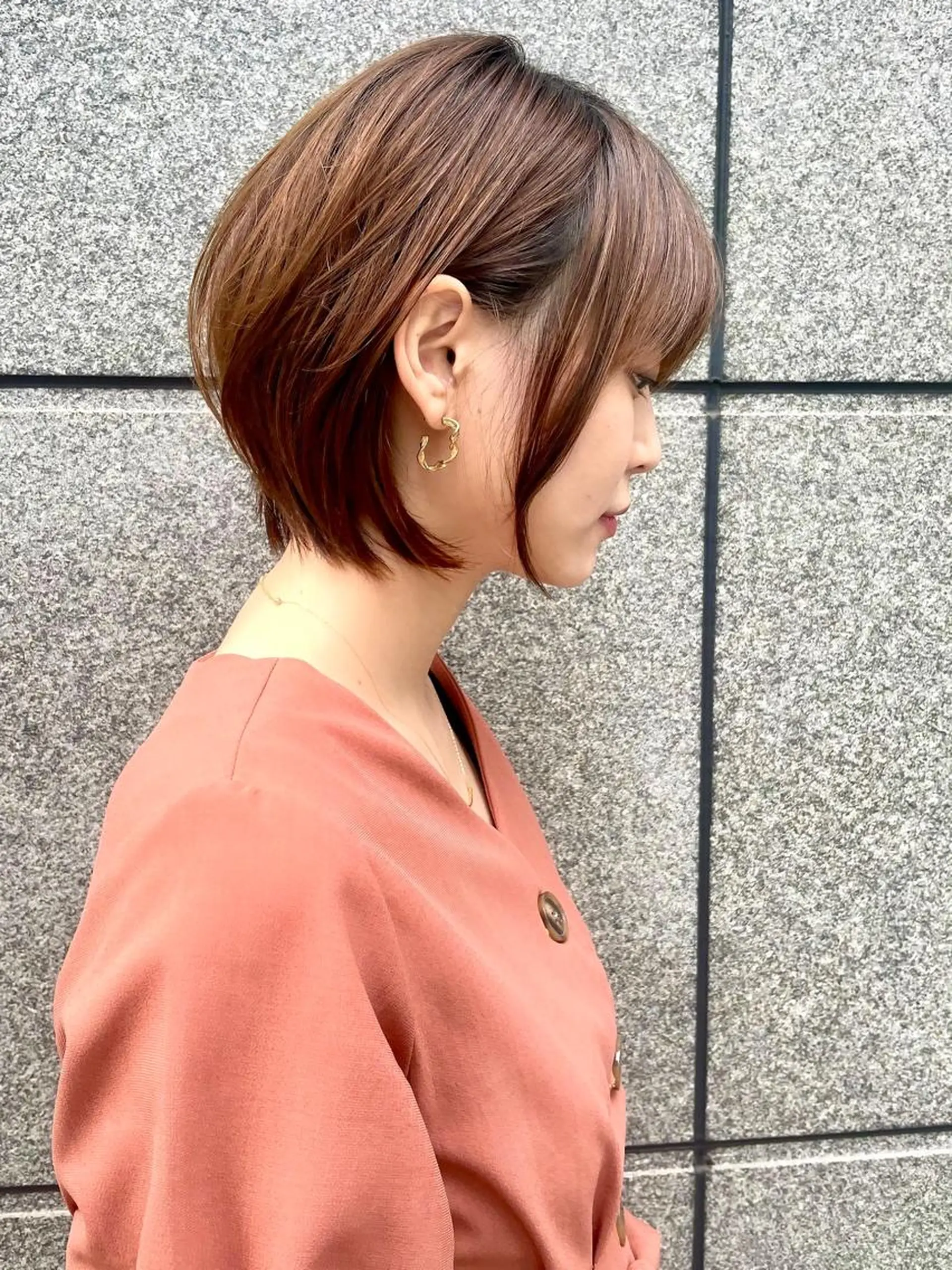 ショート カラー カット トリートメント 【韓国　レイヤー 髪質改善✨】かずのヘアスタイル
