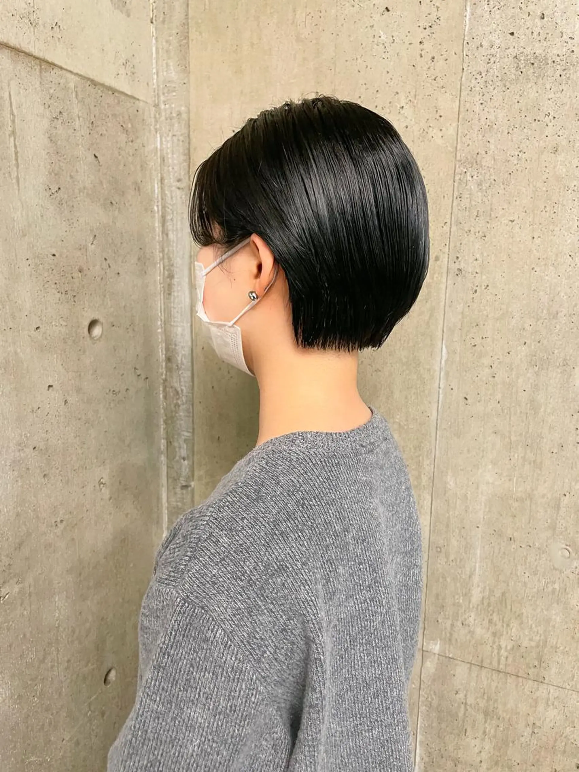 ショート カラー パーマ/レイヤー 岩山丈一郎のヘアスタイル