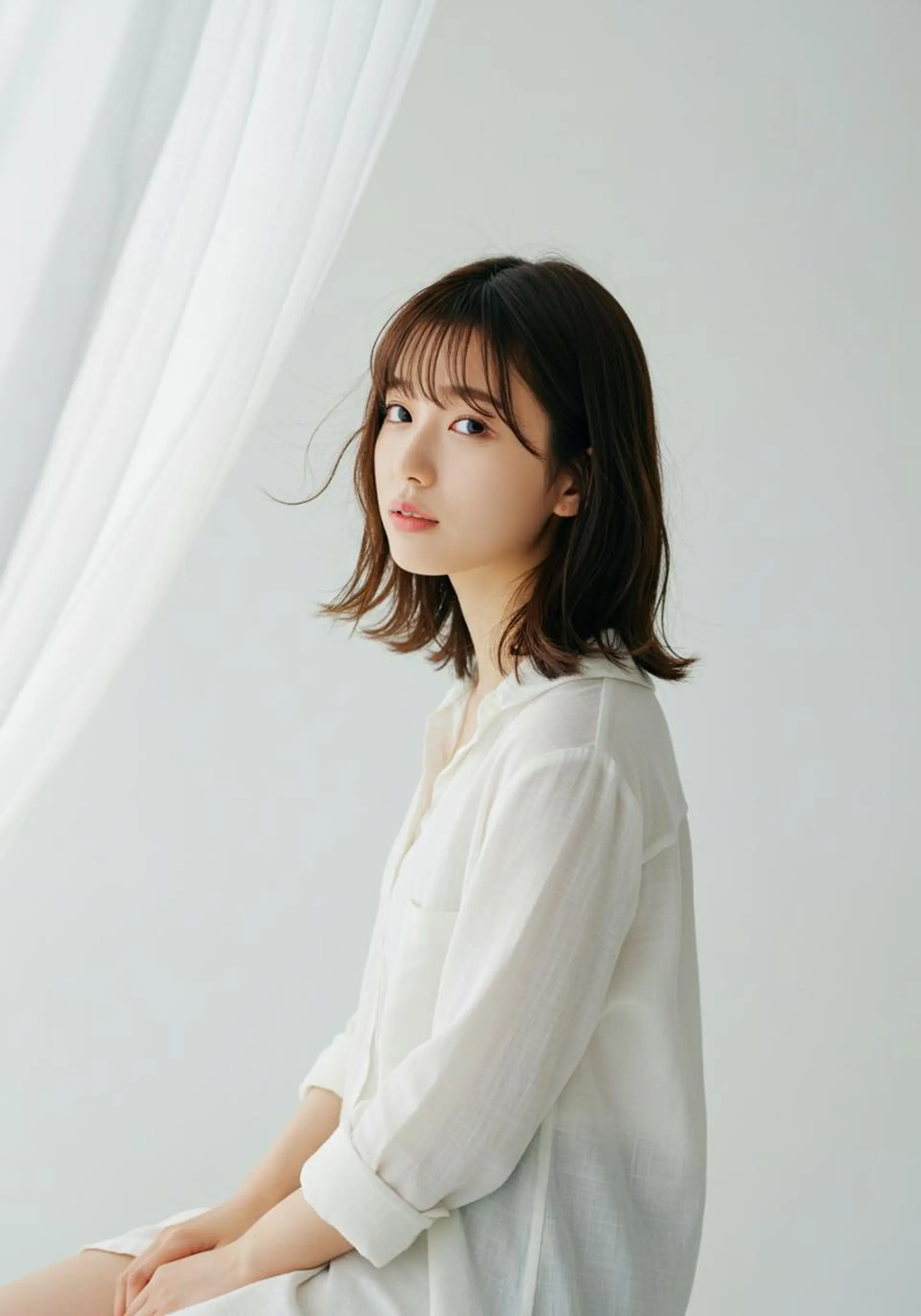 セミロング 高堰 朱羽のヘアスタイル