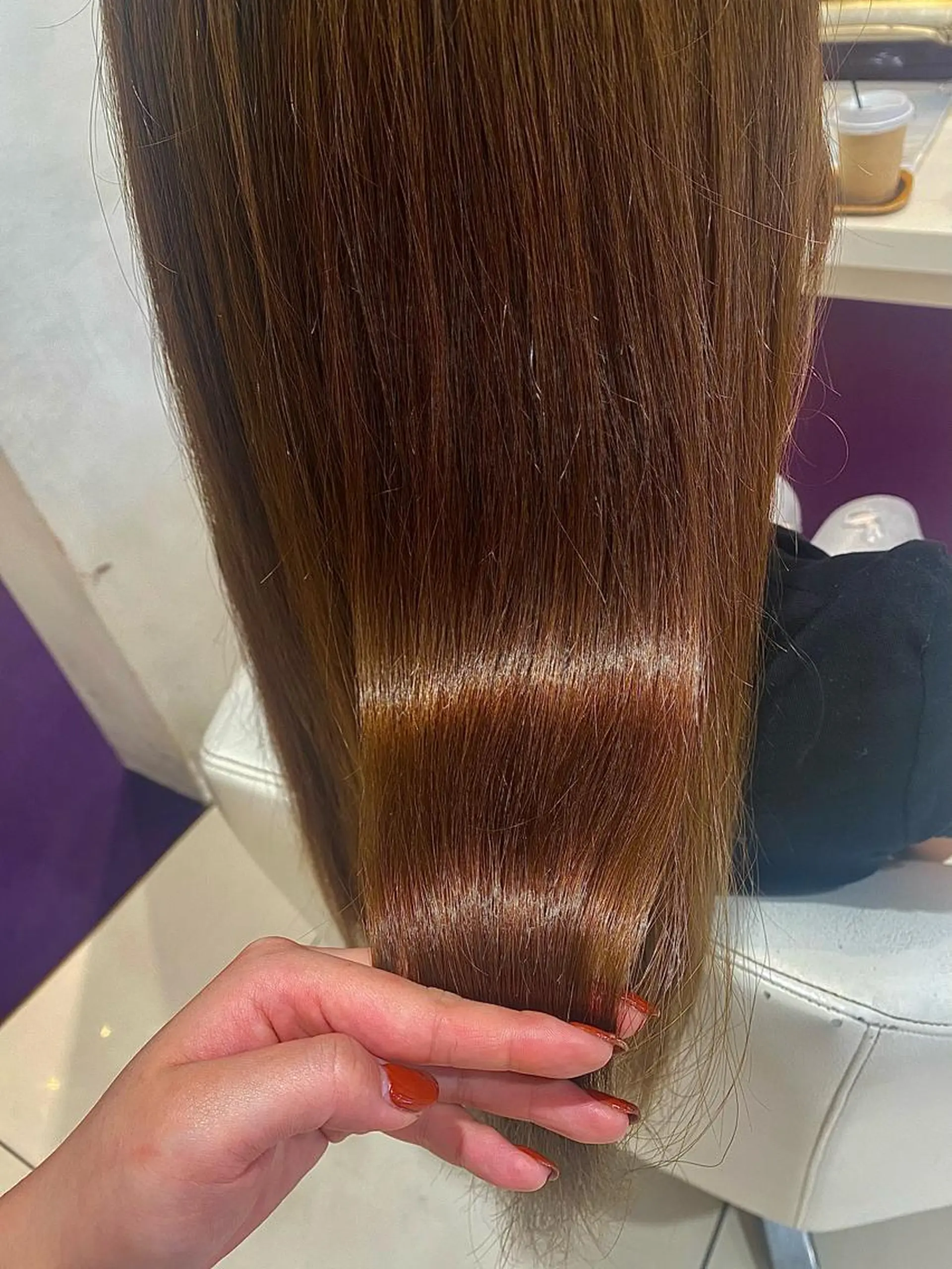 ロング 藤原 侑香のヘアスタイル