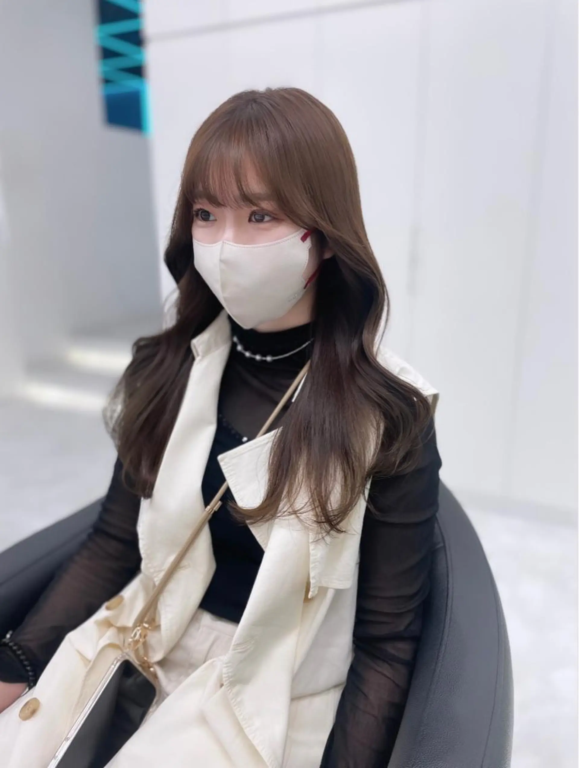 セミロング カラー ヘアアレンジ Ella所属・nana【艶髪】/ レイヤー/縮毛矯正のヘアスタイル