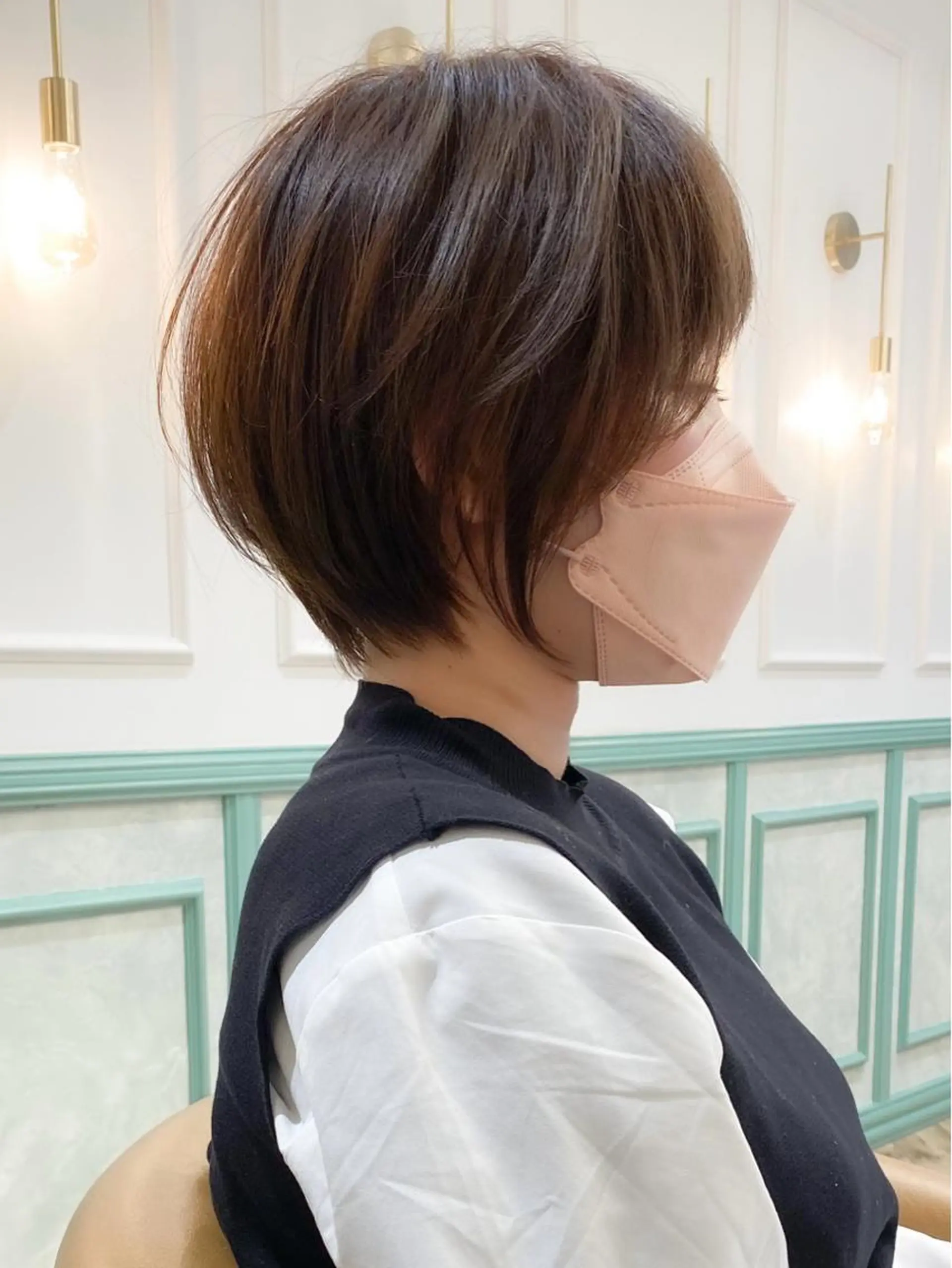 ショート カラー ショートボブ ボブ ショートヘア カット ショート ショートボブ斉藤航人のヘアスタイル