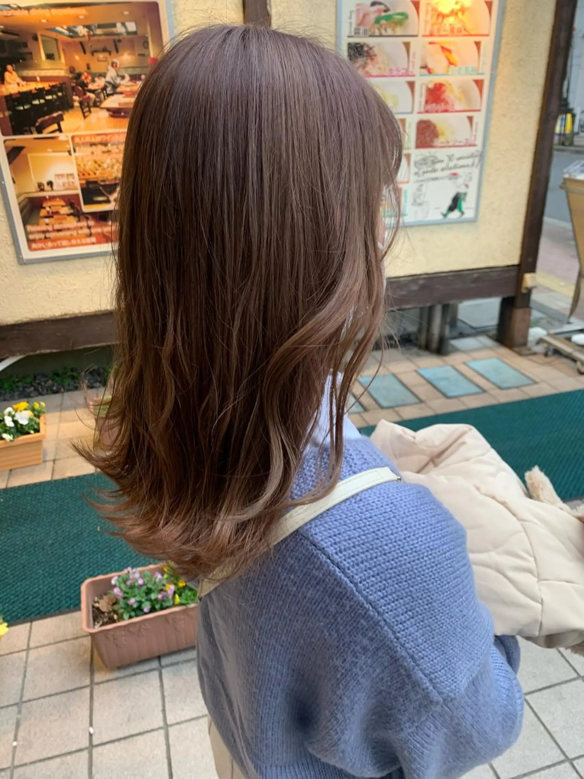 カラー ベージュカラー ブリーチ ミルクティーベージュ 艶髪／クロスパーマ ♡Tsuzumiのその他イメージ