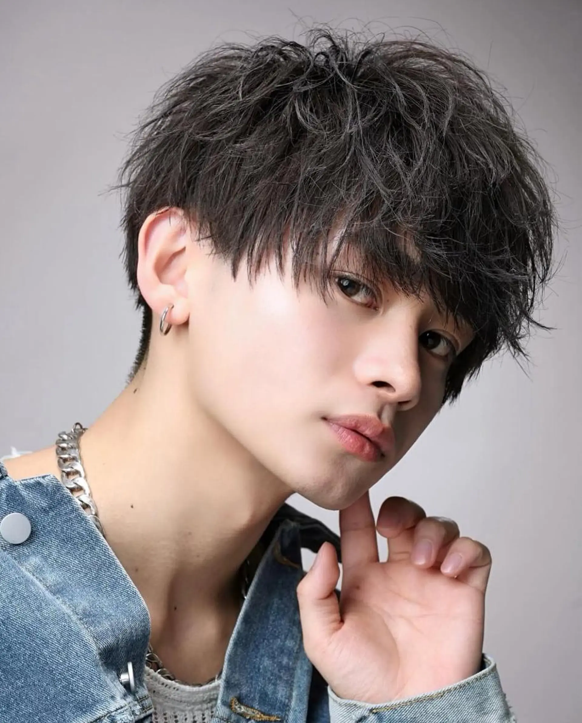 メンズ パーマ 井上 希維のヘアスタイル