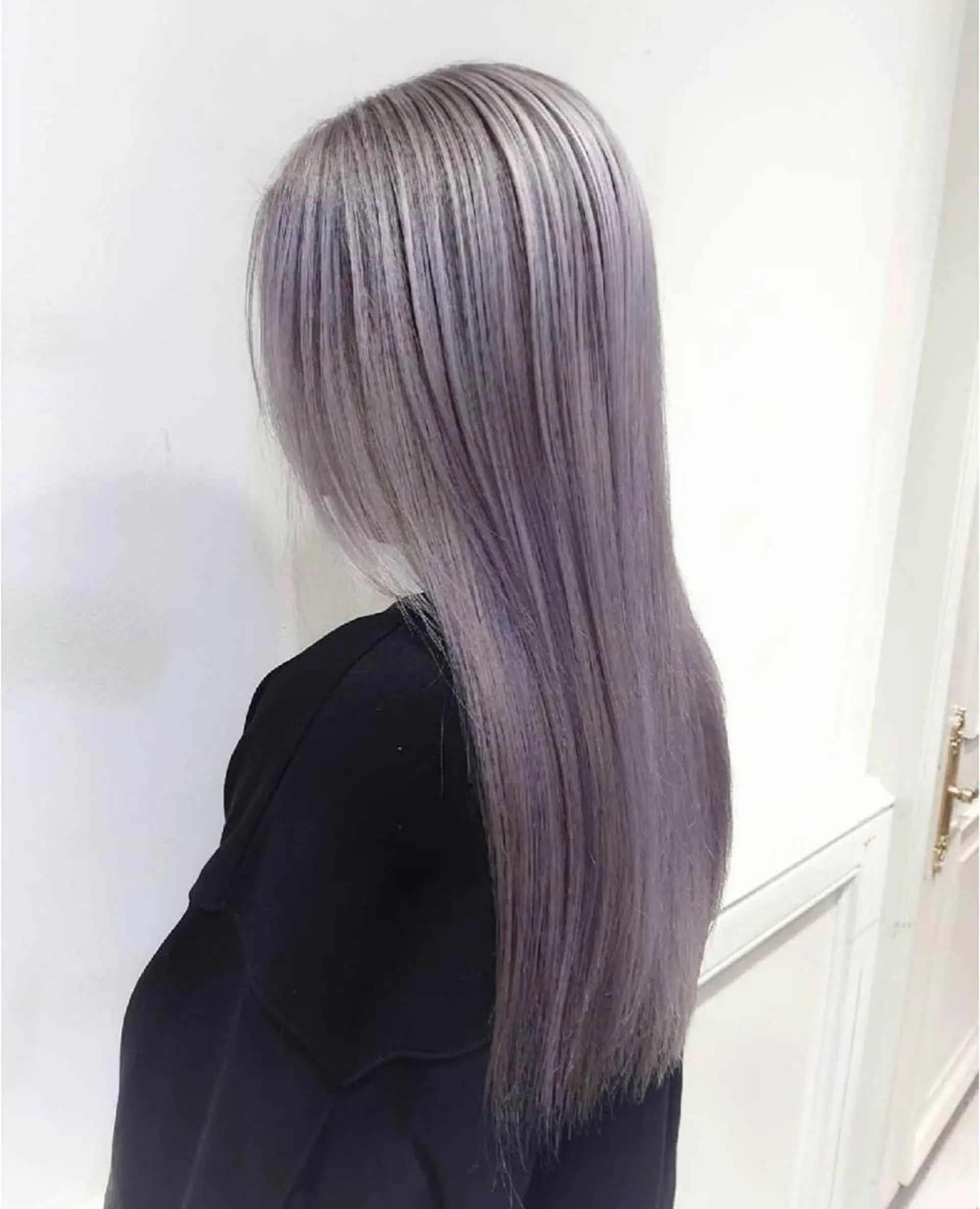 ロング カラー ヘアアレンジ キッズ アディクシーカラー バレイヤージュ ミストバング ベージュカラー 黒髪 ヘアカラー トリートメント ヘアセット カラー特化サロン Eir心斎橋のヘアスタイル