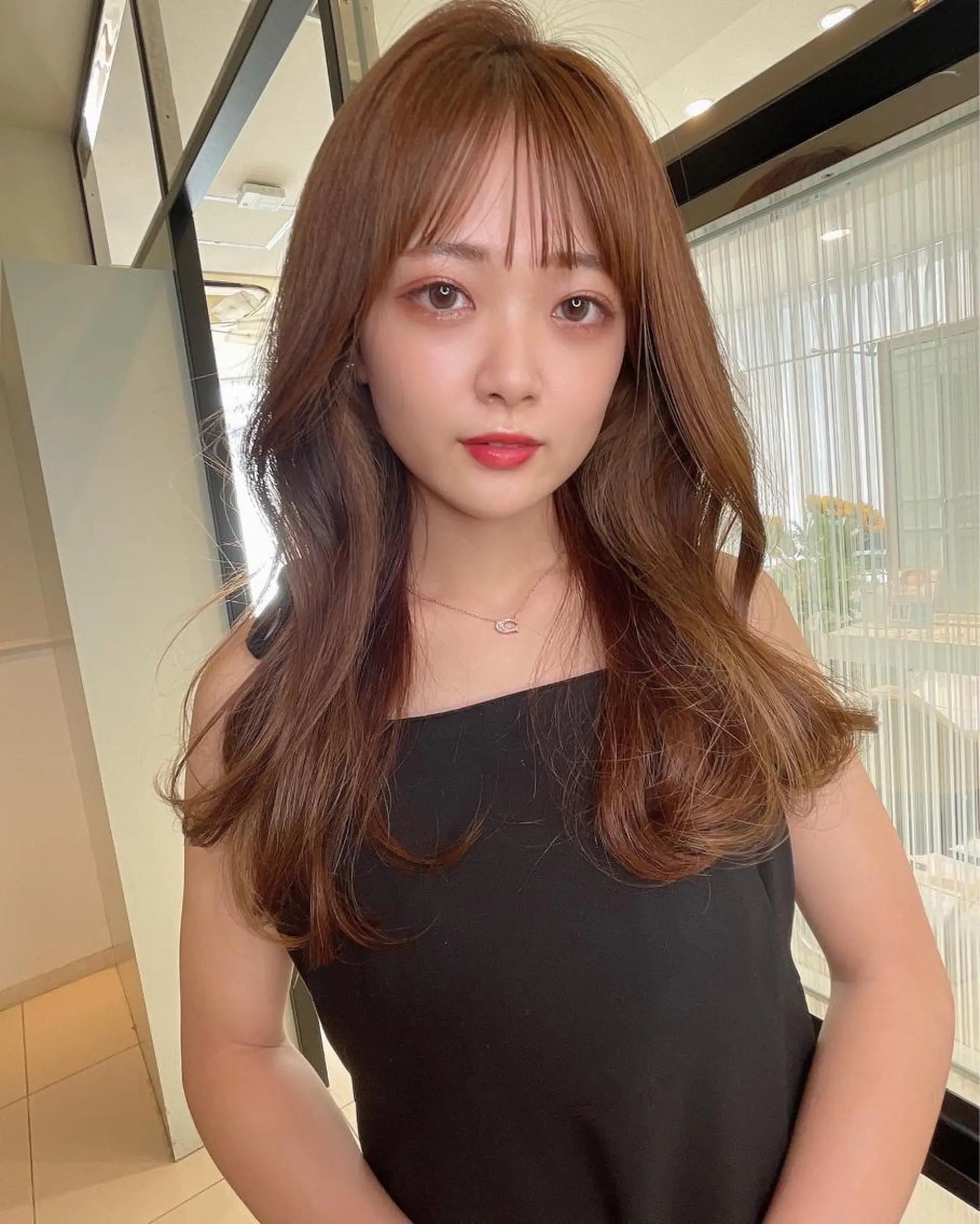 ロング カット ヘアカラー トリートメント 💗ブリーチなし 垢抜け💗徳井はやとのヘアスタイル