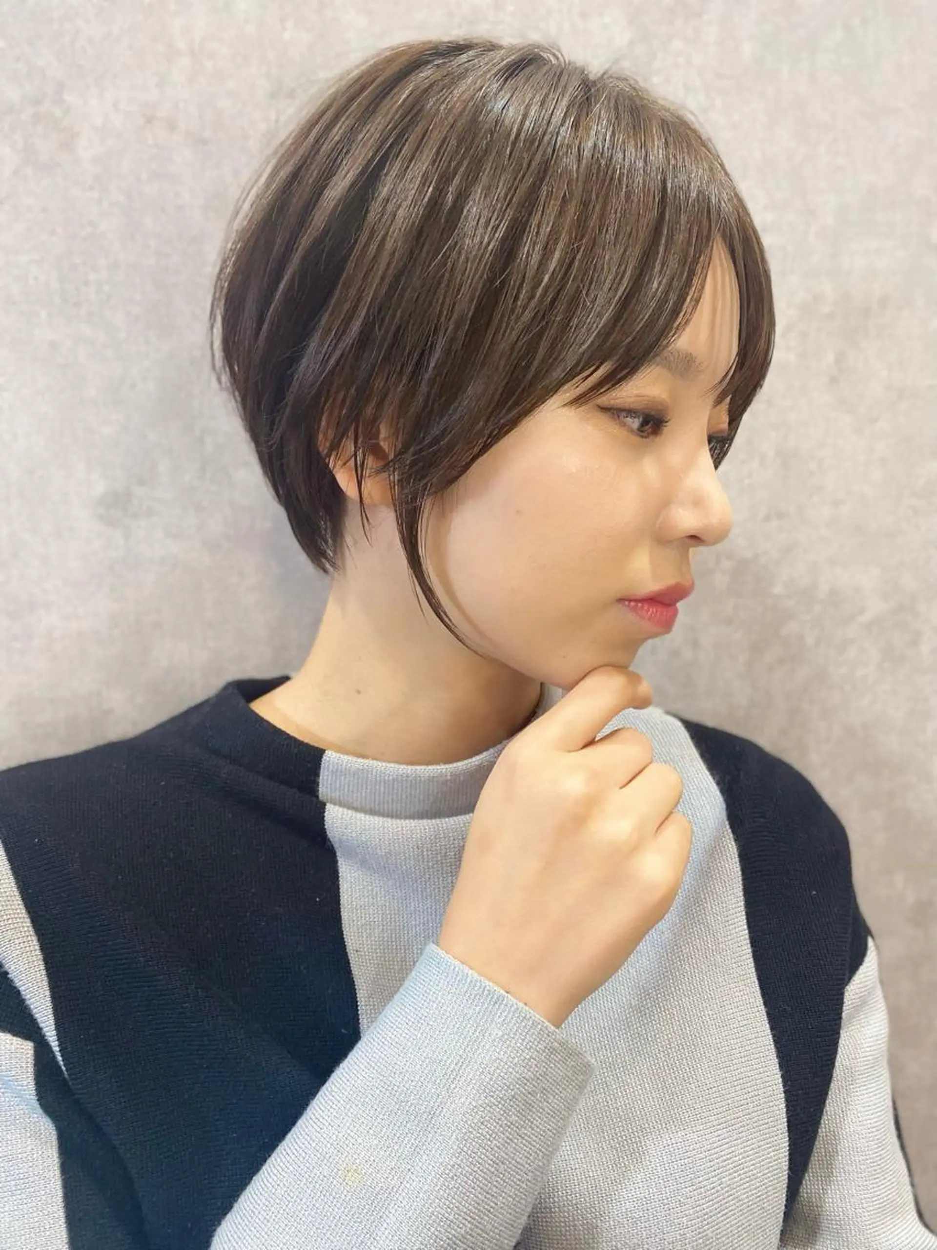 ショート くびれヘア ショートヘア カット 山崎 雄太のヘアスタイル