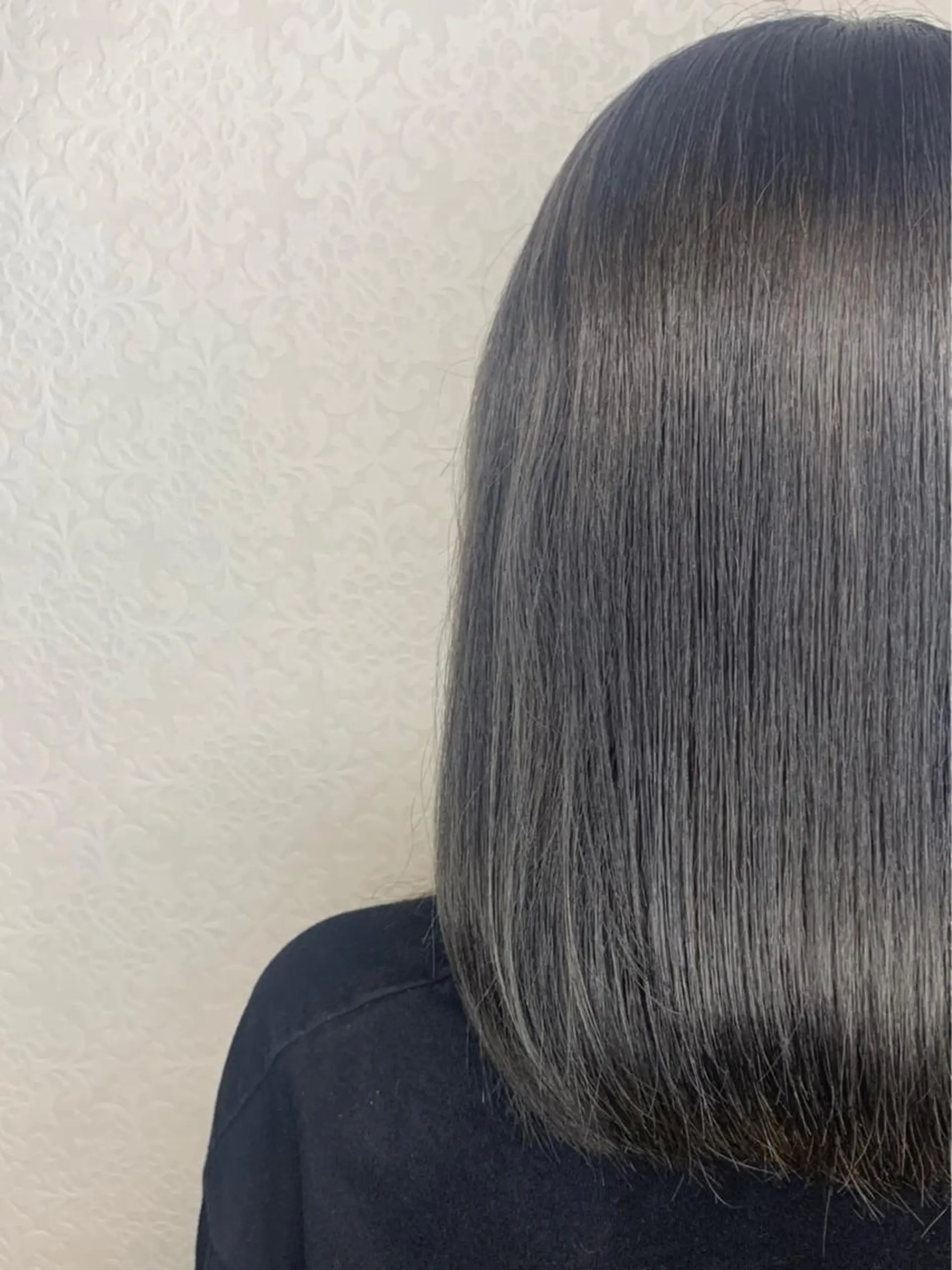 ミディアム カラー アッシュ 透明感カラー 松永 らりっさのヘアスタイル