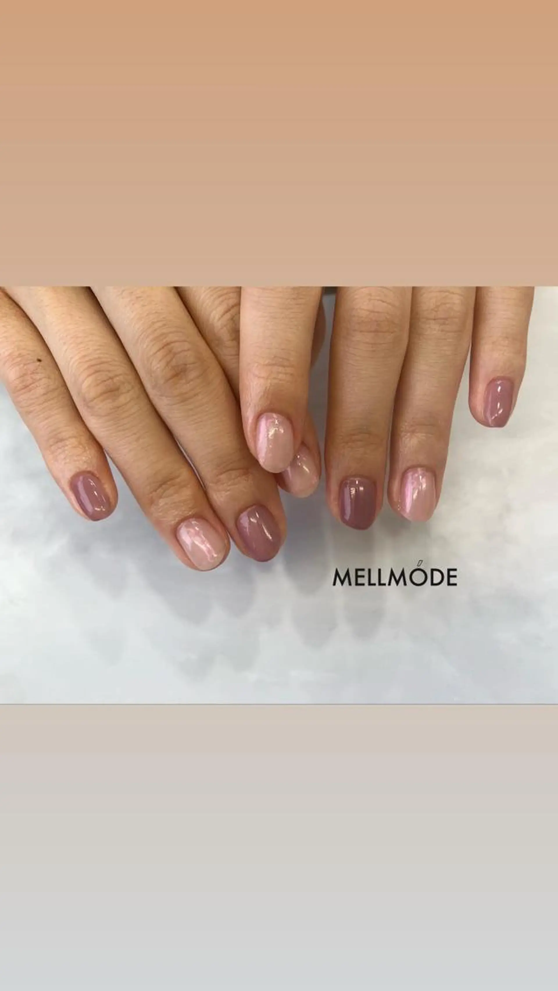 ネイル オーロラネイル ピンク MELLMODE所属・Nakano Kanaのネイルデザイン