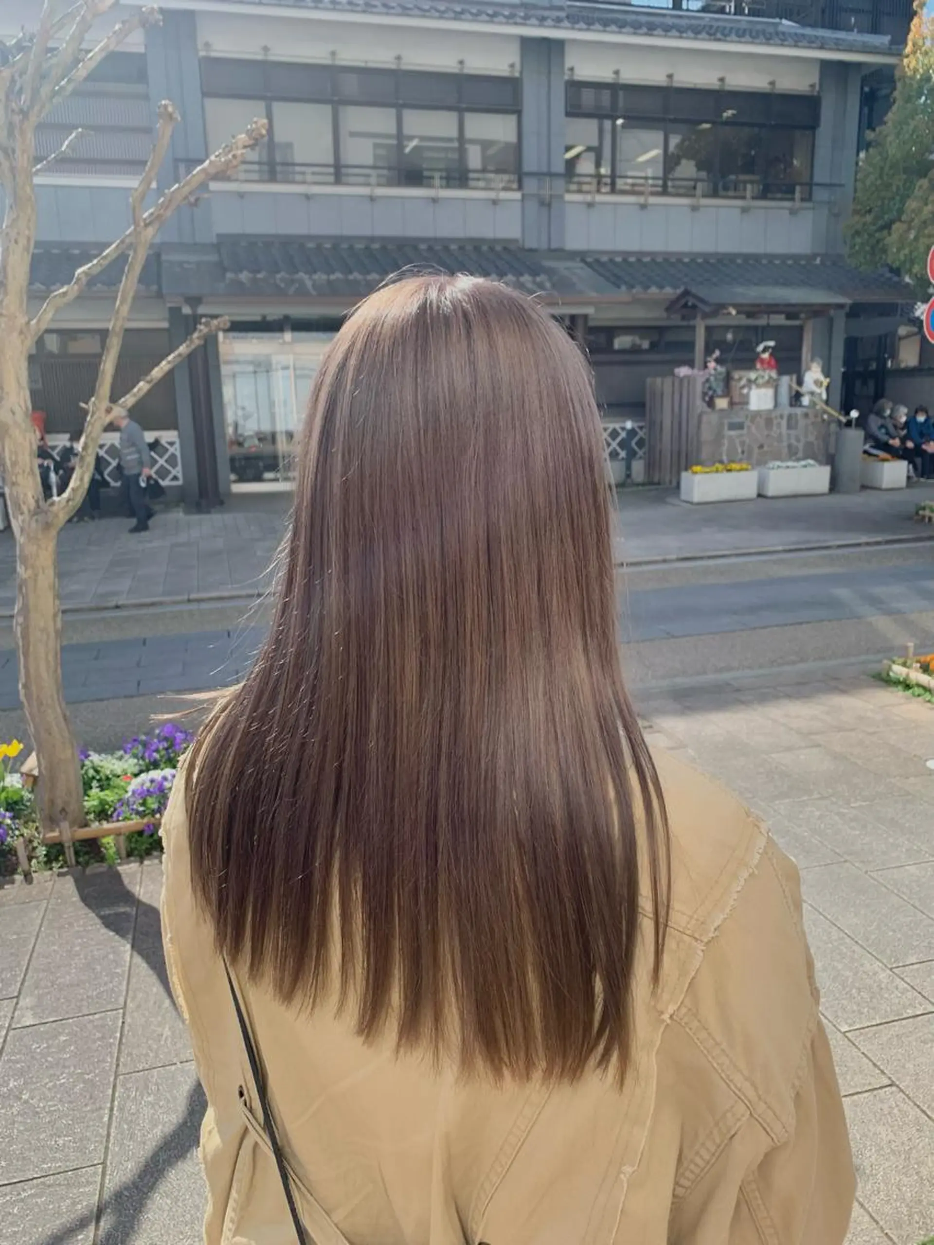 ロング カラー 透明感カラー グレージュ Lunapiena所属・Lunapiena 🫧ナナのヘアスタイル
