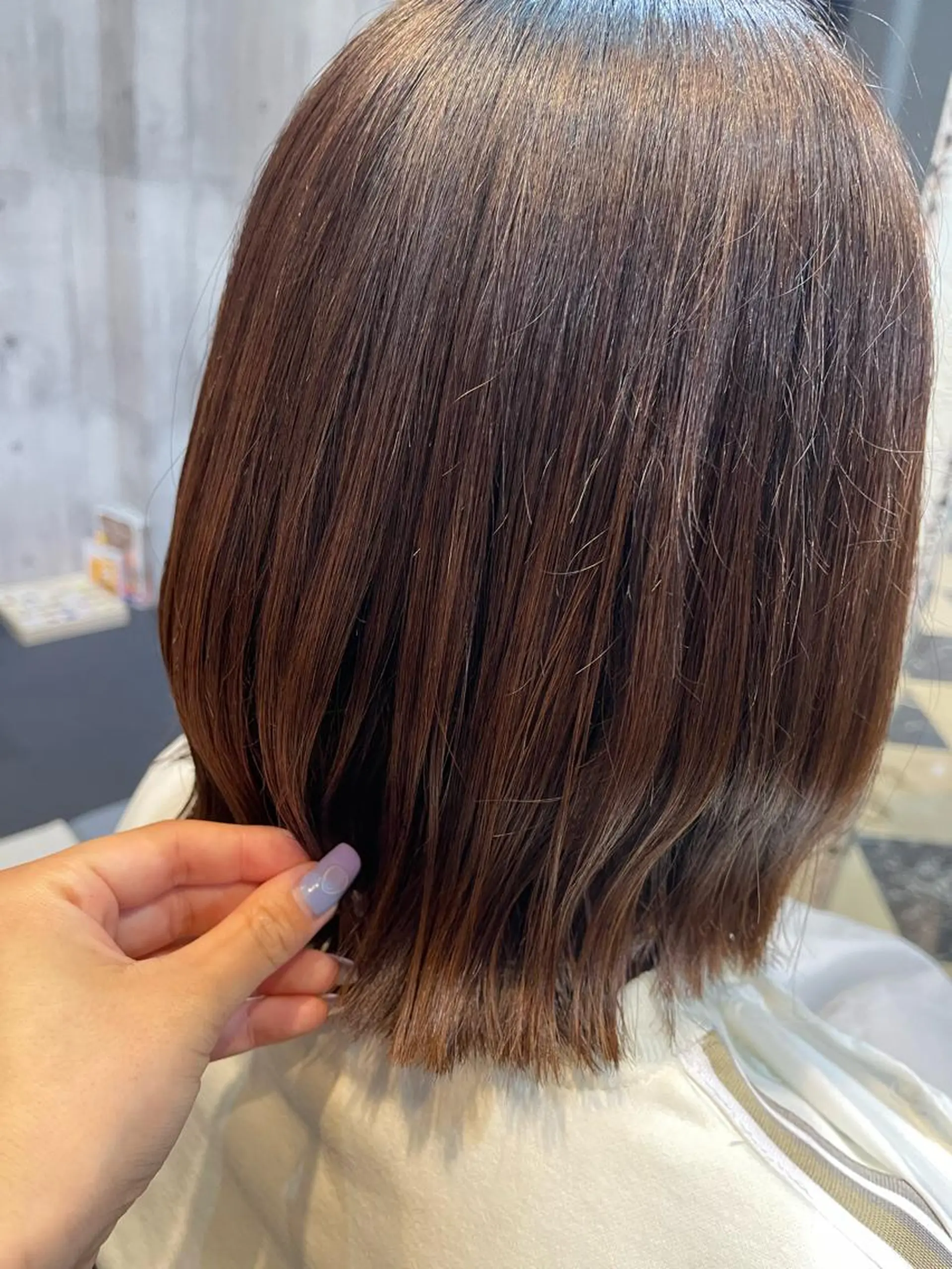 ミディアム ボブ くびれヘア art-Lago所属・art-Lago 宮司のヘアスタイル