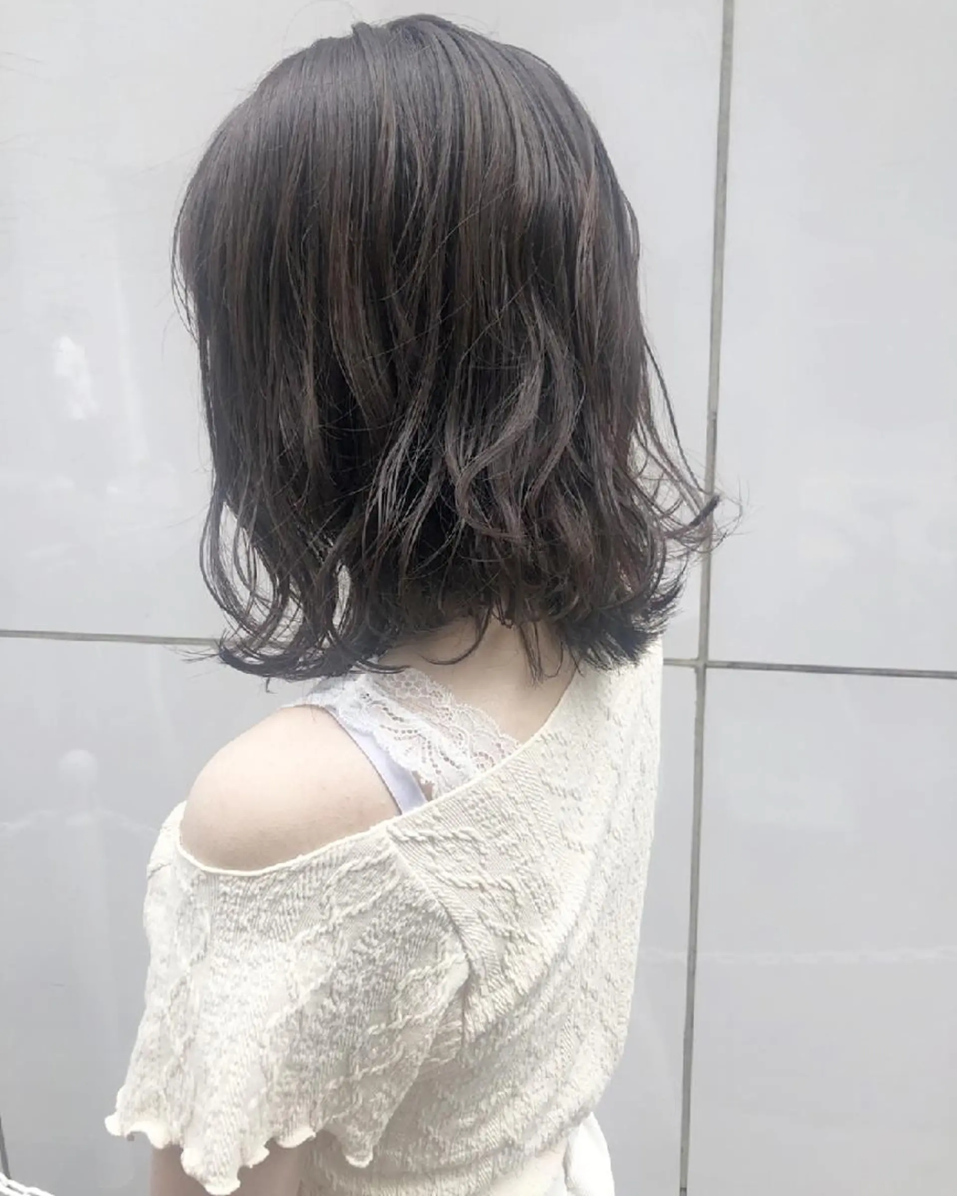 ミディアム カラー ヘアアレンジ イルミナカラー ヘアカラー トリートメント 竹内啓太 ボブのヘアスタイル
