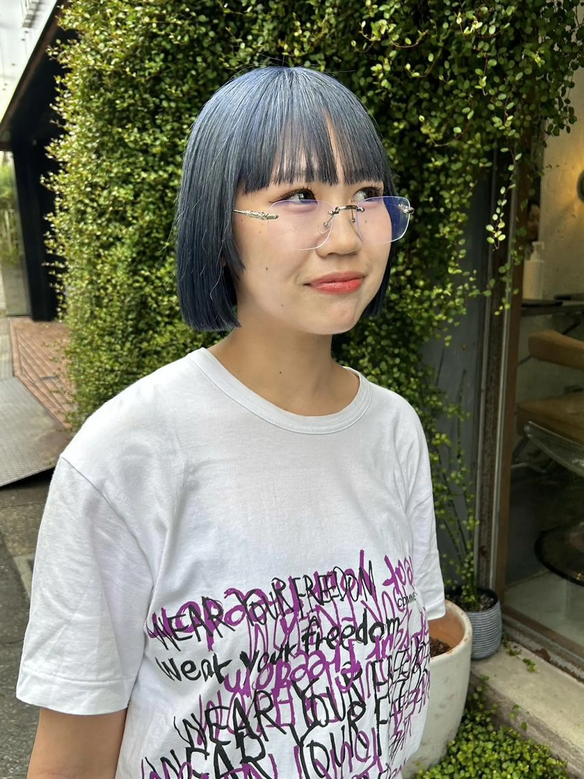 カラー ショート カット ヘアカラー トリートメント 🌼U24 ヘアデザインラボのヘアスタイル