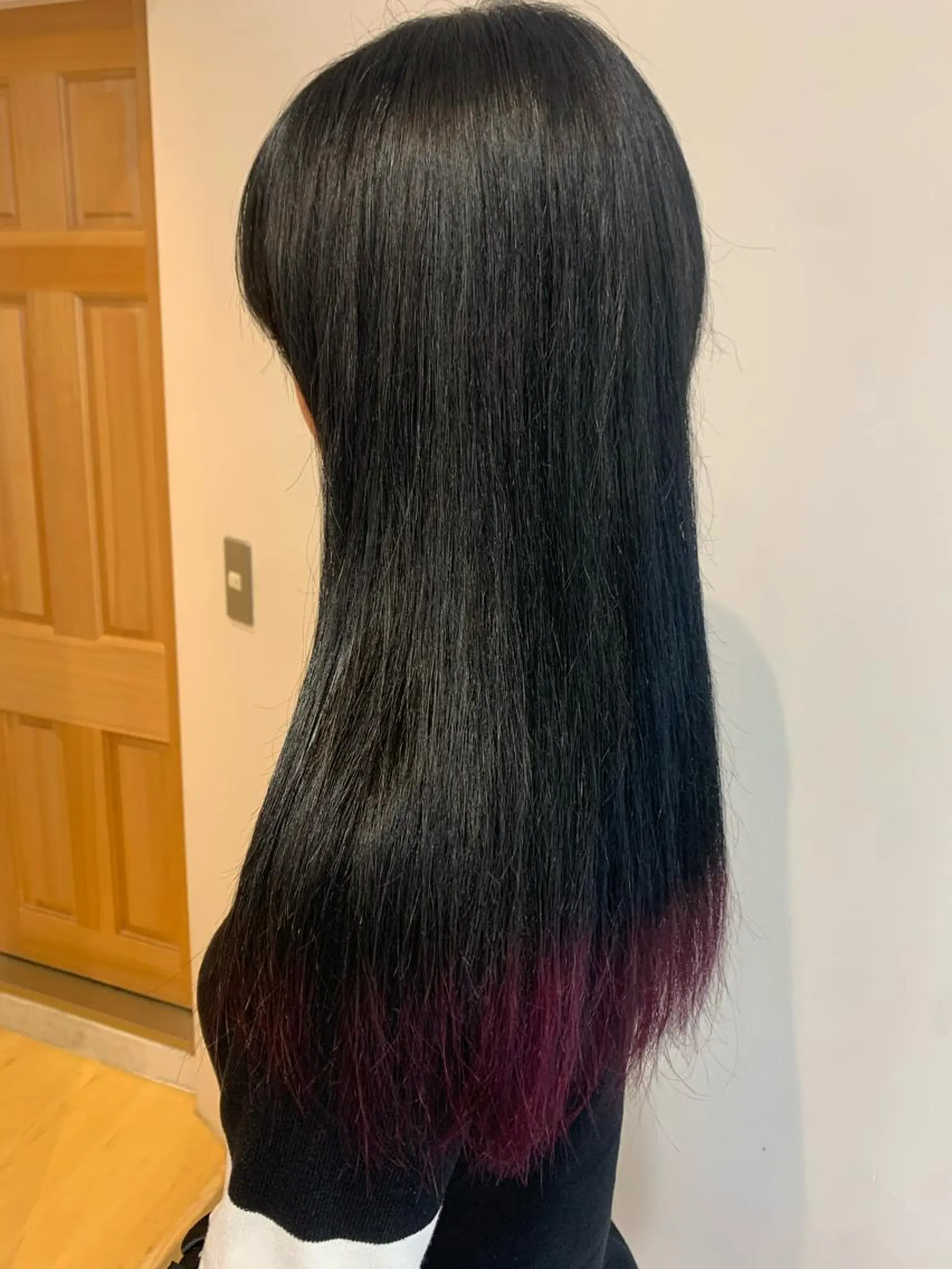 セミロング カラー ブリーチ パープルカラー ヘアカラー 中目黒🌼 🌼ハナのヘアスタイル