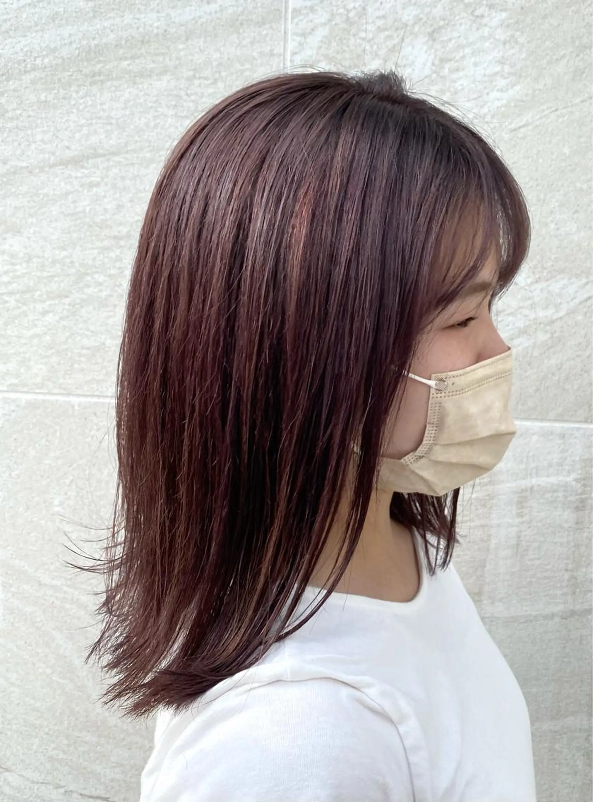 ミディアム カラー 中川 茜里のヘアスタイル