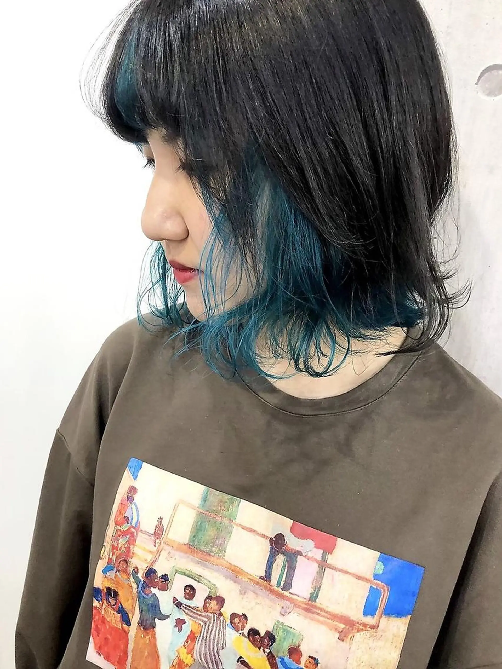 ミディアム Trip 大名🌟 ダブルカラーのヘアスタイル