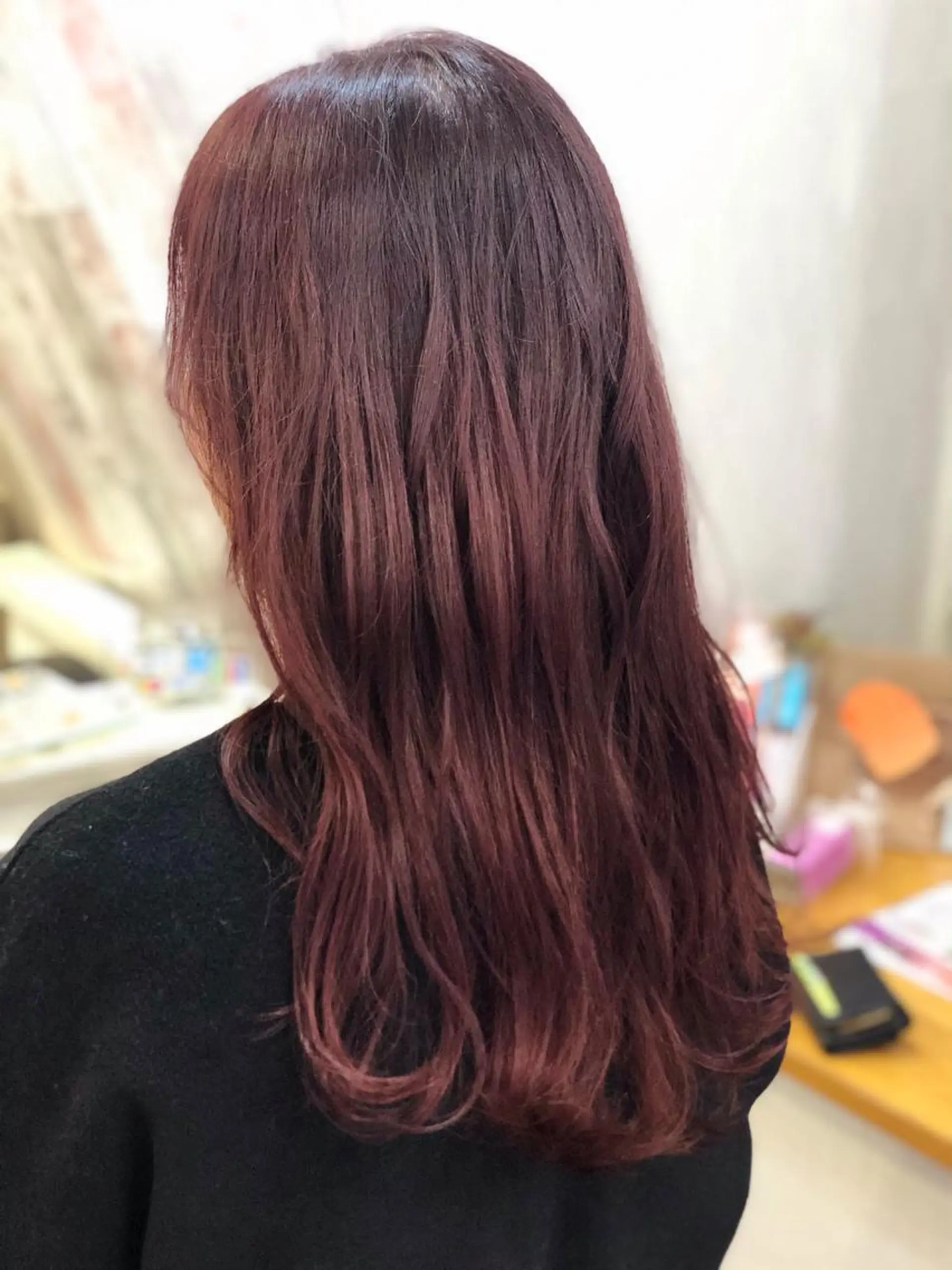 ロング カラー 前髪カット無料🎉 髪質改善✨影山湧市のヘアスタイル