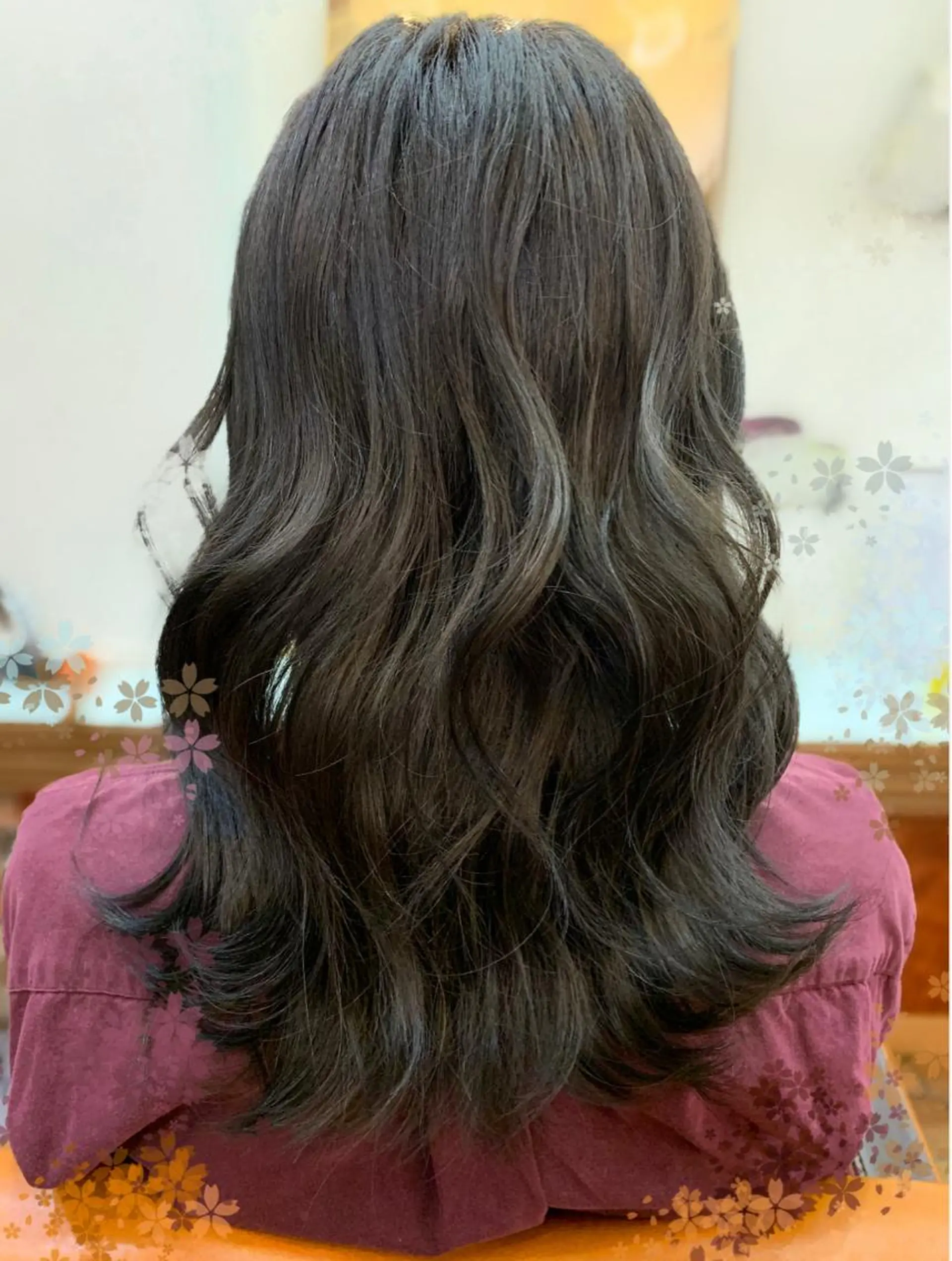 セミロング カラー ヘアアレンジ アッシュ アッシュブラウン ブラウンカラー 赤坂 有季のヘアスタイル