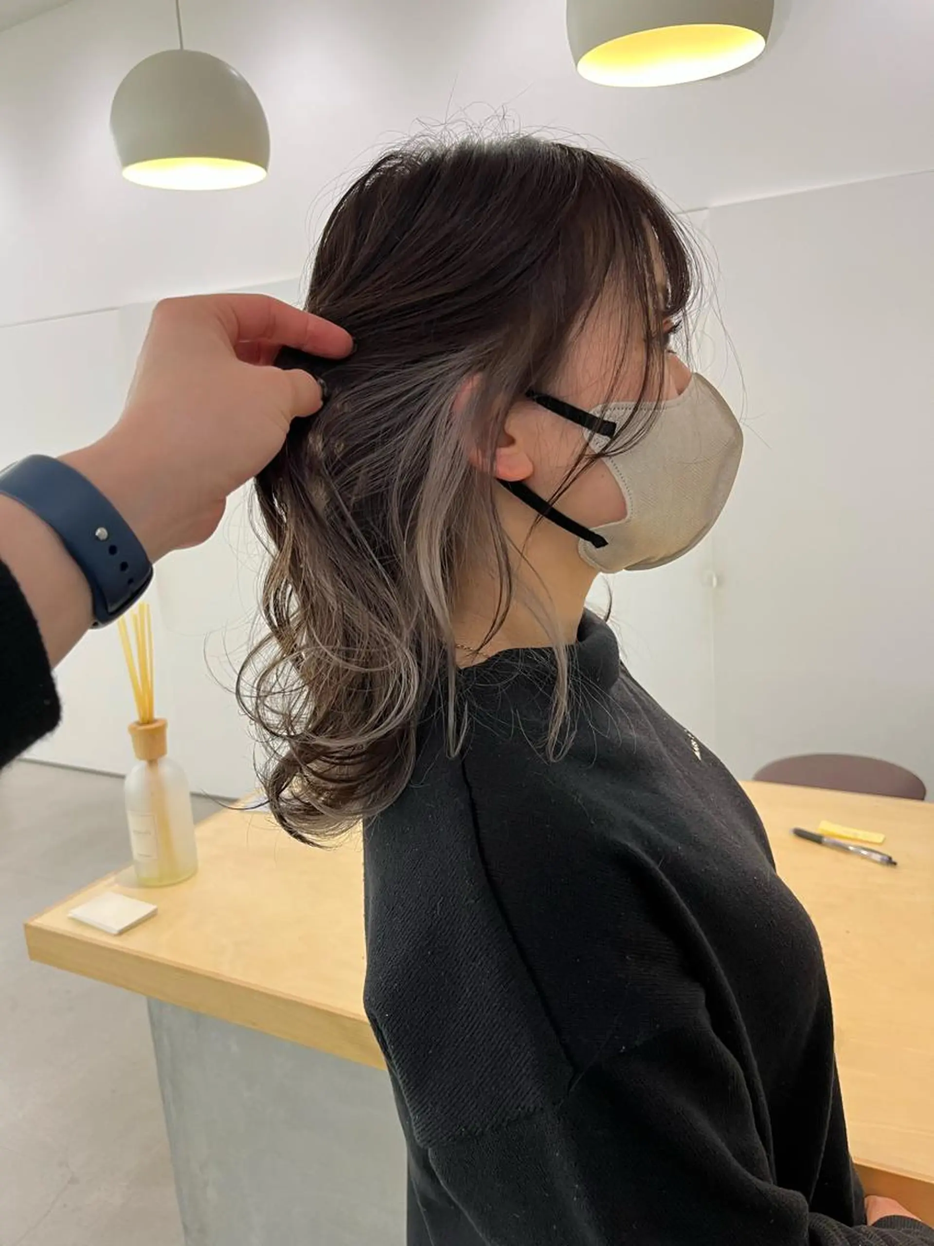 カラー 瀬長なおみ U too e'sのヘアスタイル