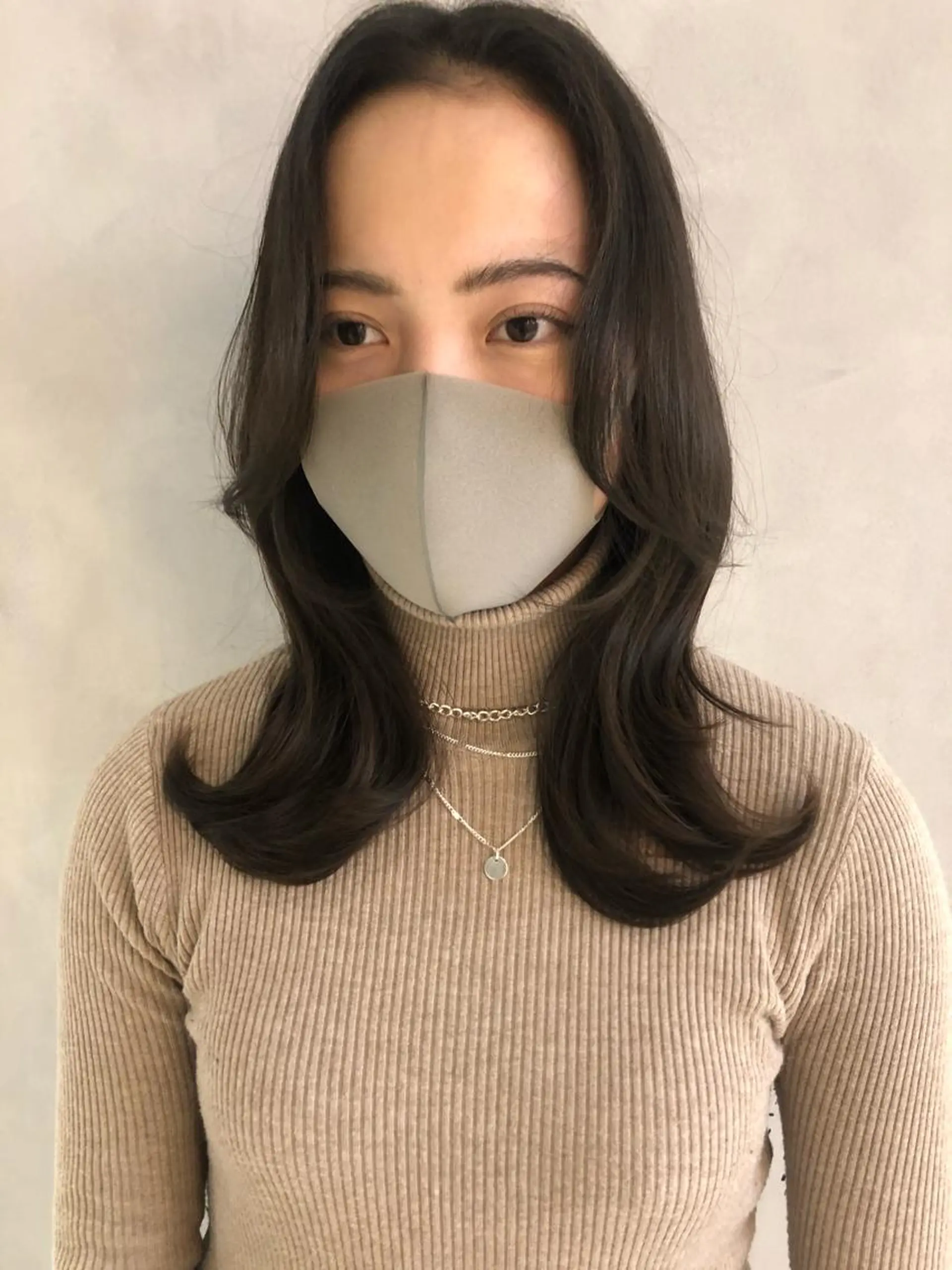 セミロング くびれヘア 韓国風ヘア ❤︎︎韓国ヘア❤︎︎ 𝑺𝒉𝒊𝒉𝒐のヘアスタイル