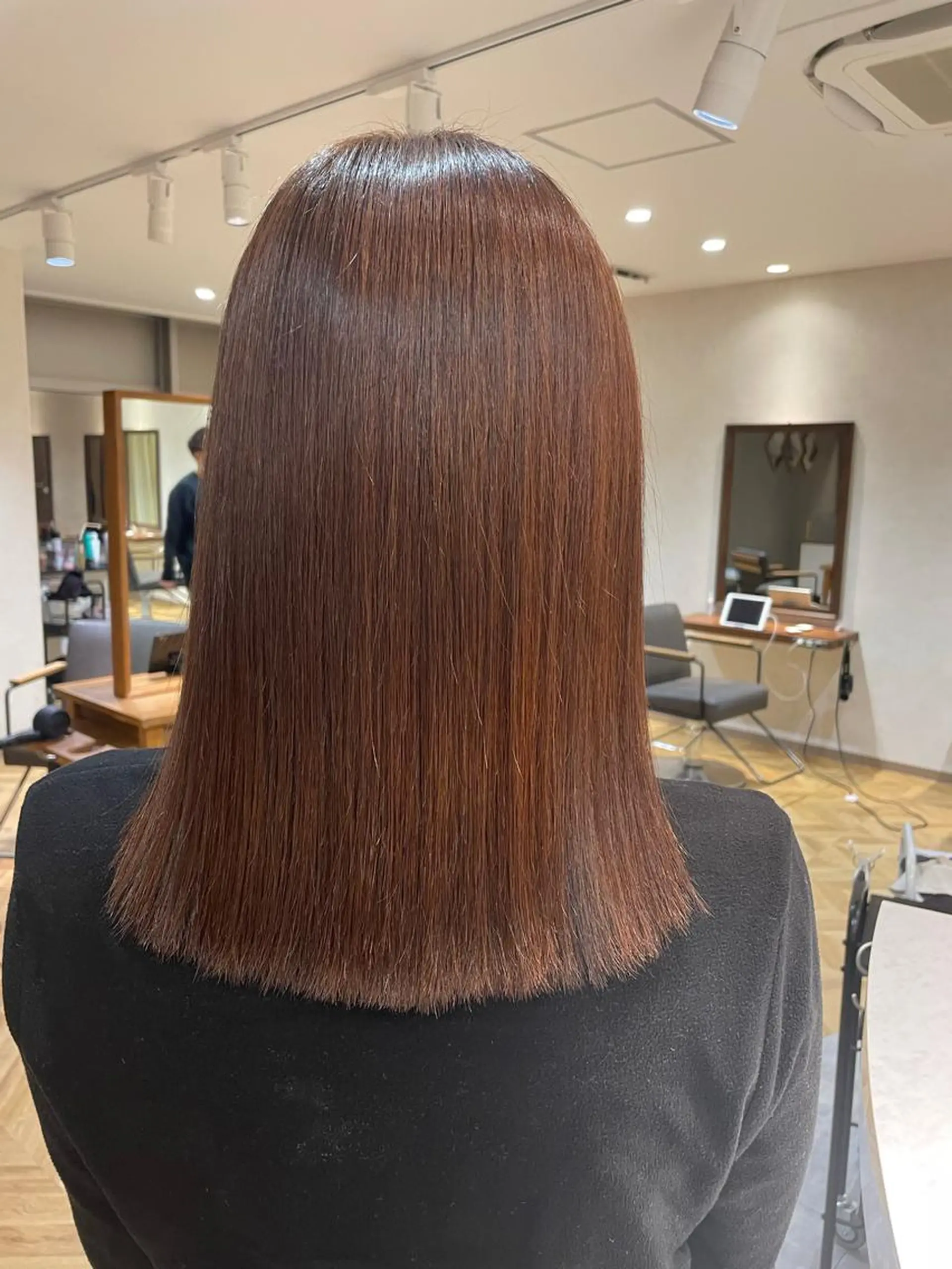 ミディアム カラー オレンジ ヘアカラー トリートメント Lond  lea 🦋ayana🦋のヘアスタイル