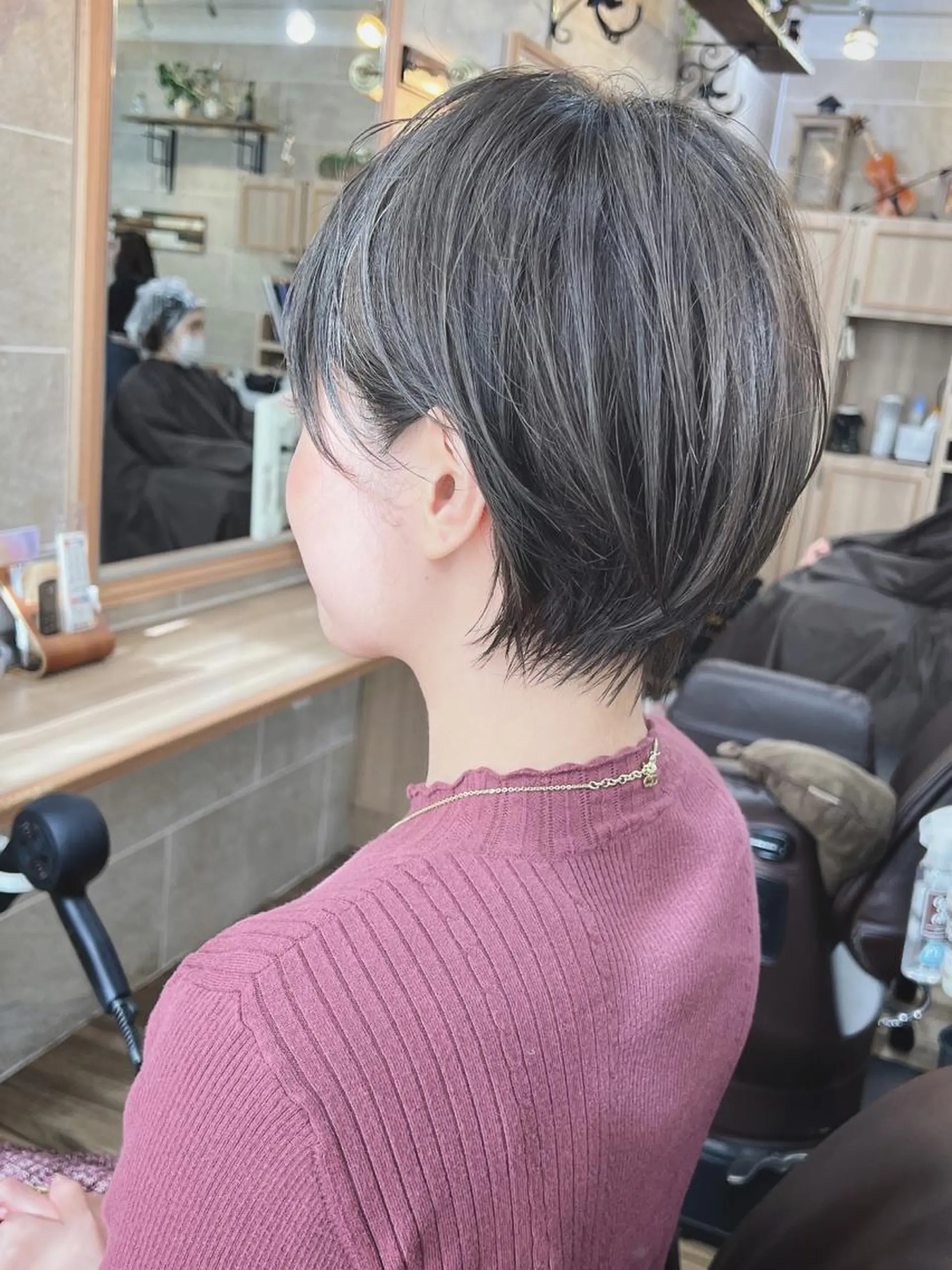 ショート 丸みショート ショートヘア カット ヘアカラー トリートメント 平尾 拓也のヘアスタイル